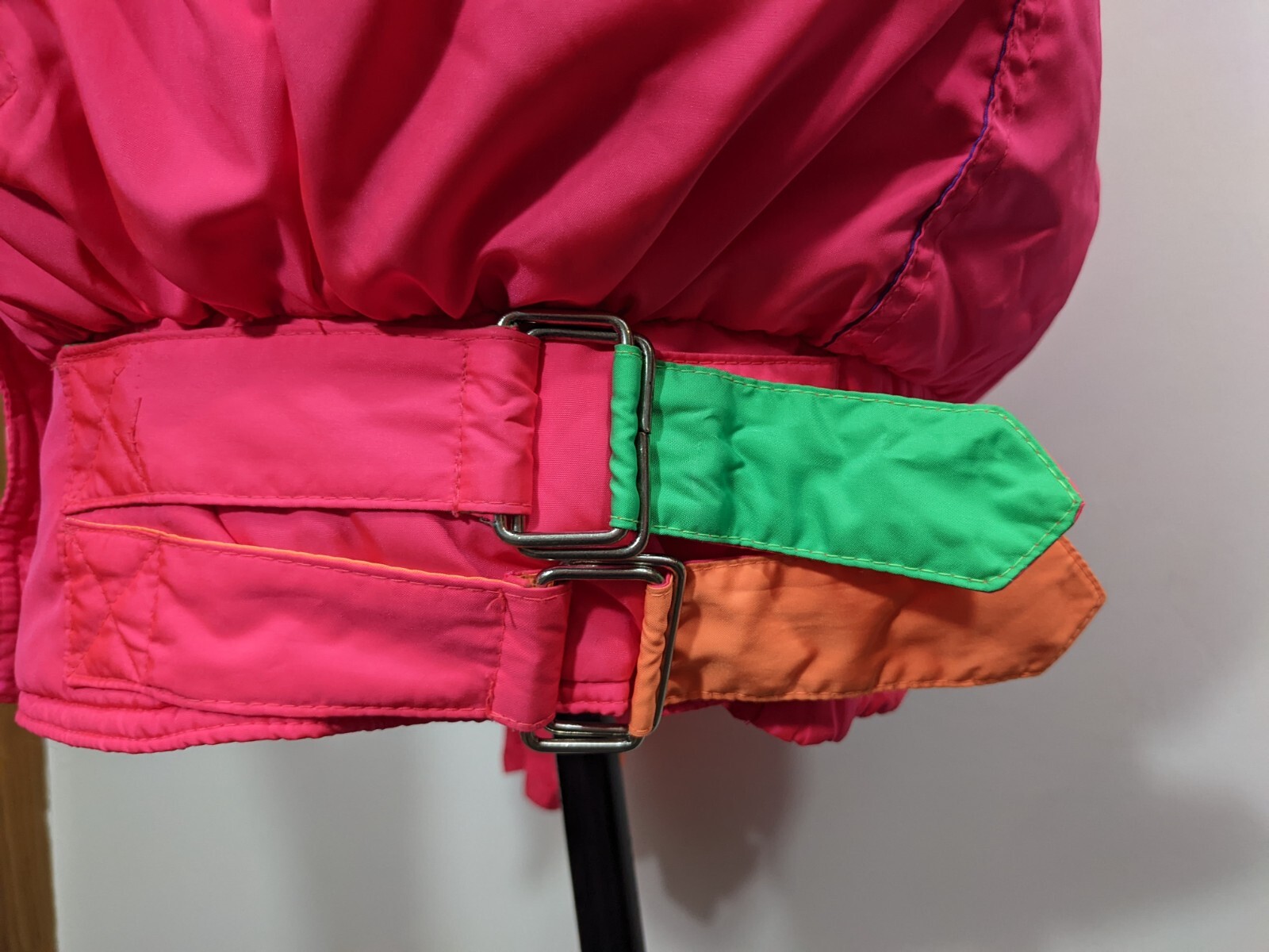 Vintage Coltech Women’s Ski/Snowboard Coat Neon Pink Multicolor 80’s 90’s sz 12
