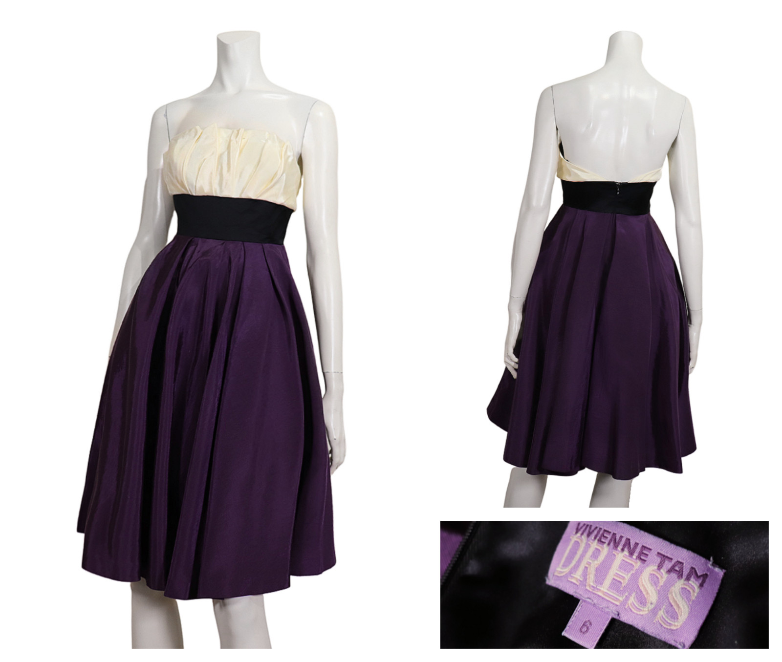 RARE! 90s Vivienne Tam Dress Vintage Vivienne Tam 6 Dress Designer Size 6 Medium