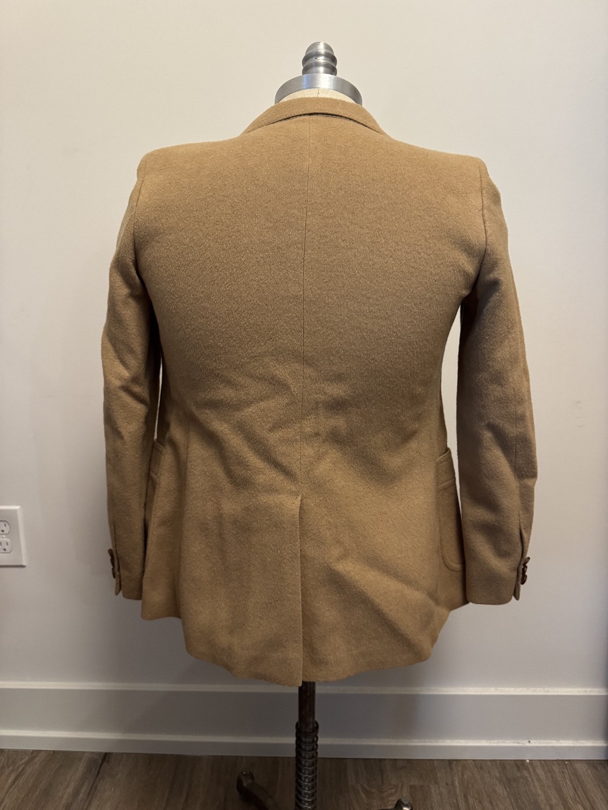Stanley Blacker Equestrian Blazer Camel Hair Printed Lining Vtg 60s Old Money 10