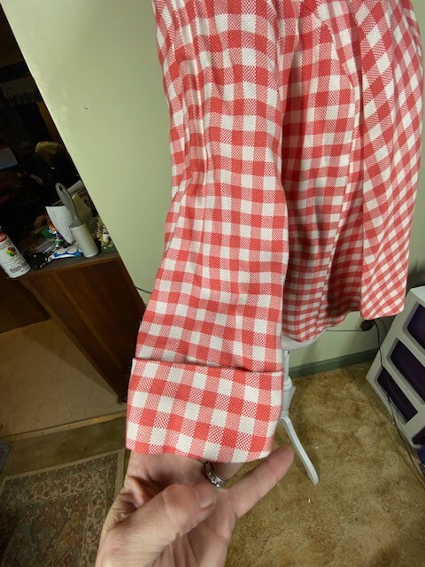 Alberto Makali Swing Blazer Jacket Women’s Size S Vintage Gingham Coral White