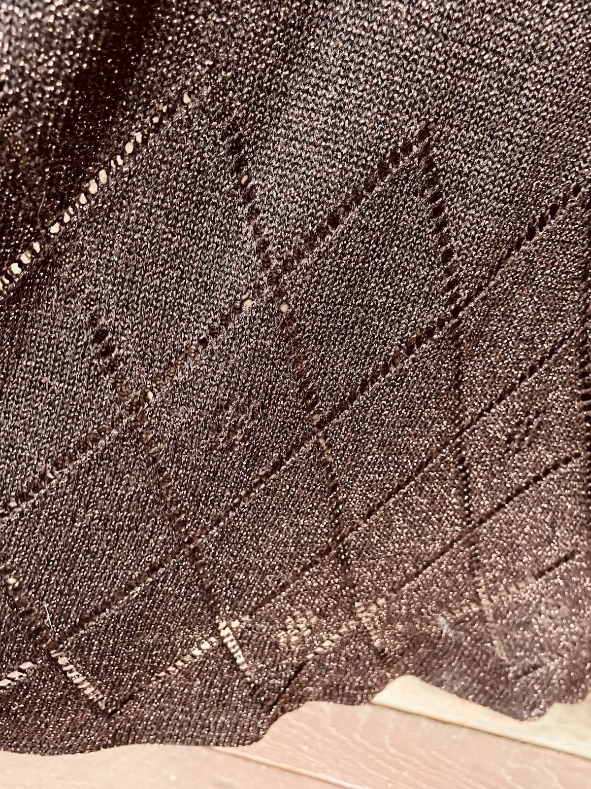 Vtg 70’s WENJILLI Bronze Metallic Slinky Knit Lurex Shimmer Maxi Dress 11 / 12