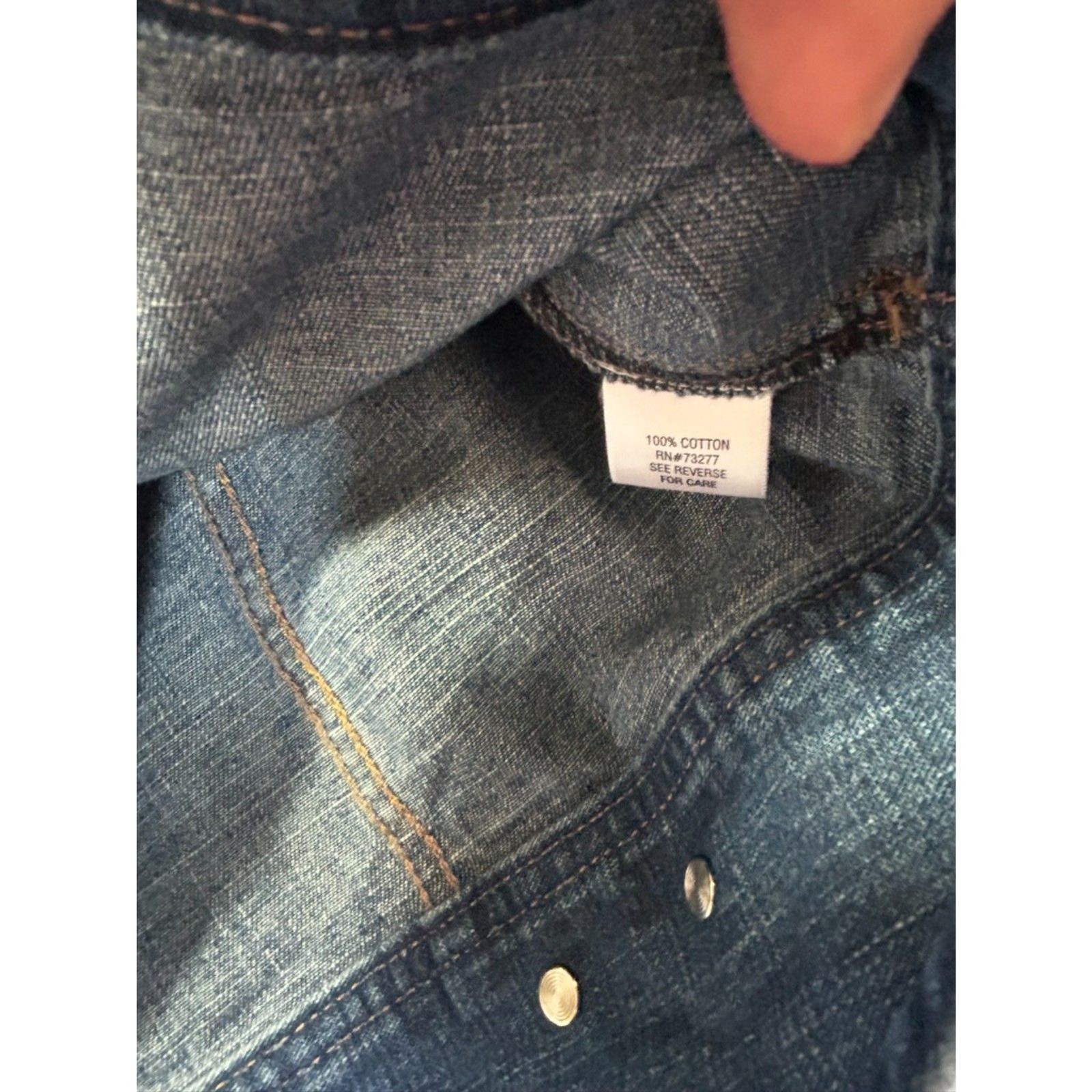 Sonoma Life+Style Denim Trucker Jacket Medium Blue 100% Cotton Jean Jacket M
