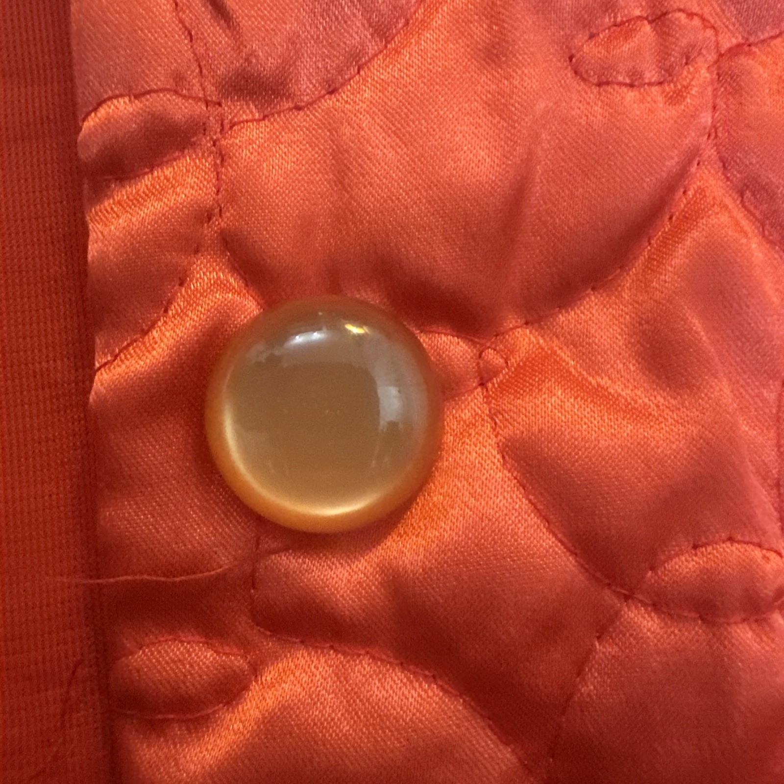 Vintage Satin like Dressing Gown Coral 1960’s Gaymode Penneys Loungewear Robe L