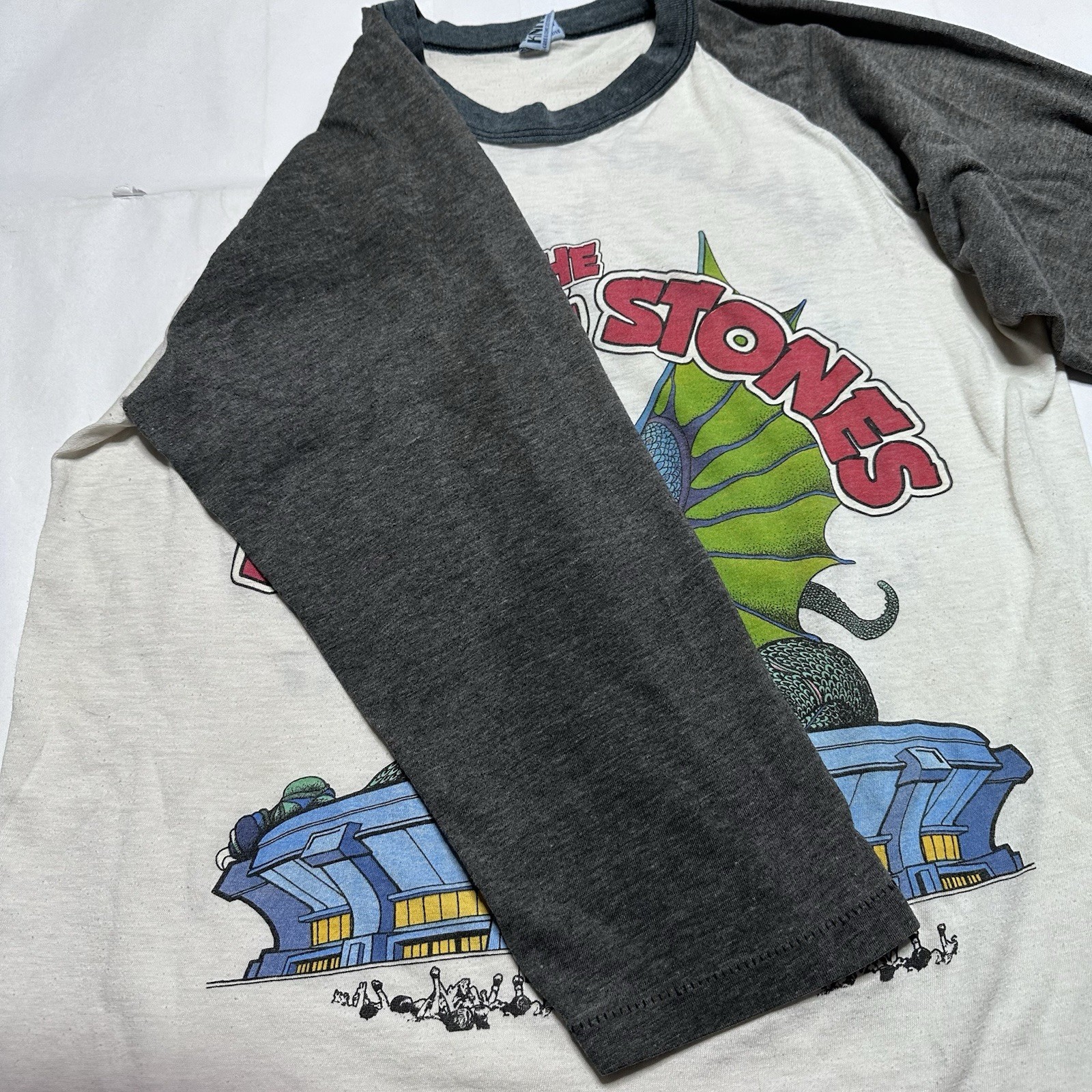 Vintage 1981 Rolling Stones Tour Baseball Shirt SOLD OUT Dragon Authentic Large