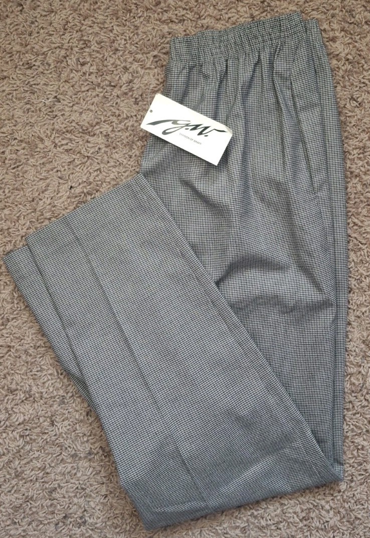 Vintage GW Division of Graff Womens Pants Petite Sz 10 Made In USA Stretch NWT