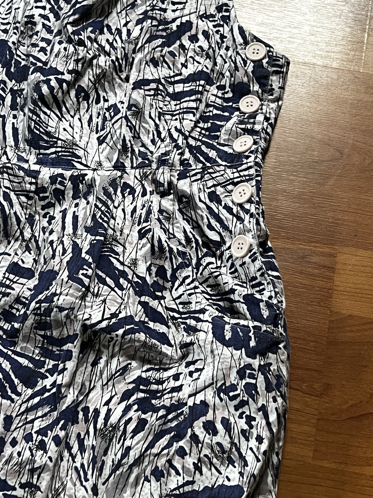 Vtg 80s does 50s Joni Blair of California peddler / capri length jumper romper