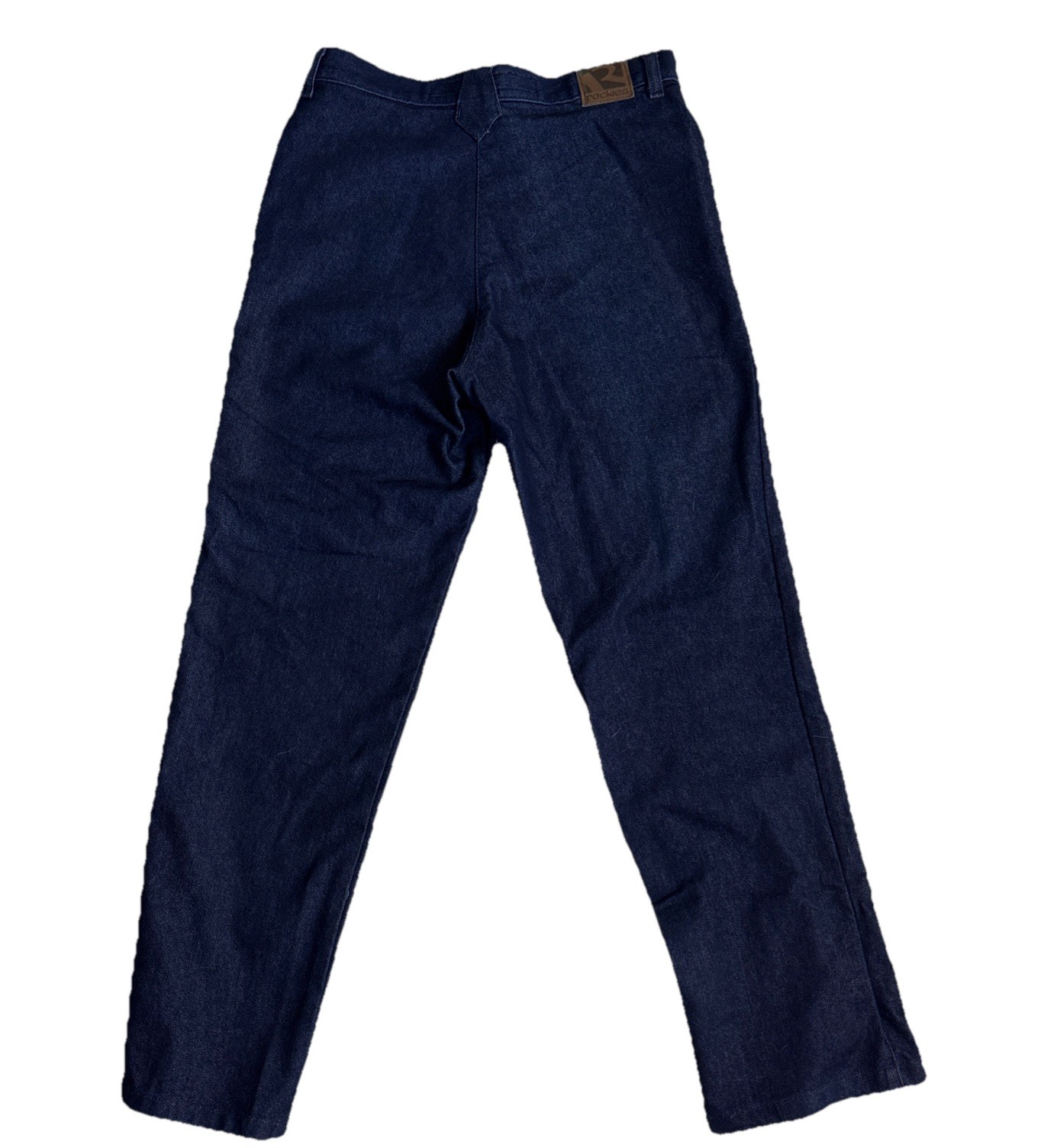 Vintage Relaxed Fit Rockies Jeans Bareback Dark Wash Western 80s Rodeo 28L B8,B9