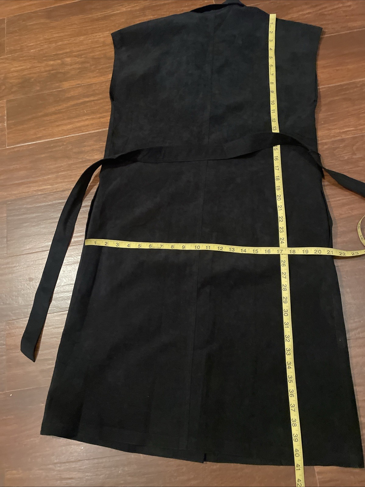 Vintage 1970s Blassport Bill Blass Ultra Suede Black Button Down Dress Sz 12