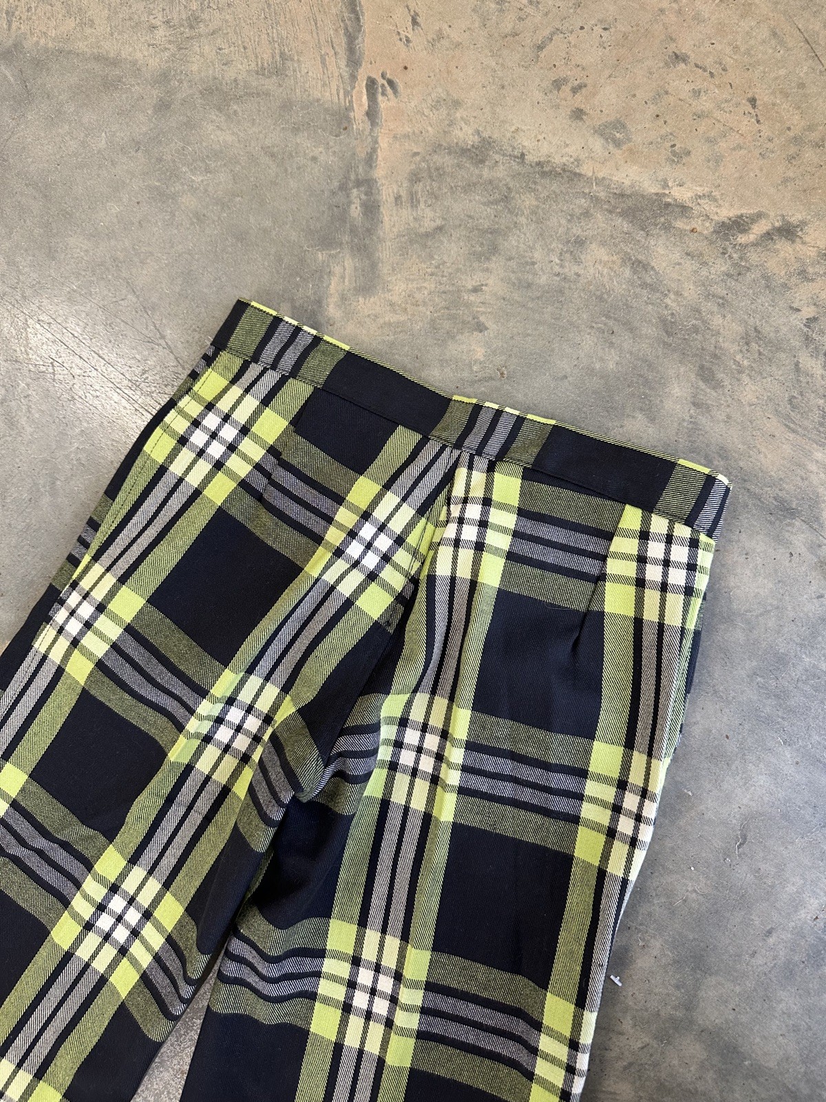 Vintage 70s Male Brand Plaid Wide Leg Bell Bottom Hippie Pants 30 x 34 Women’s