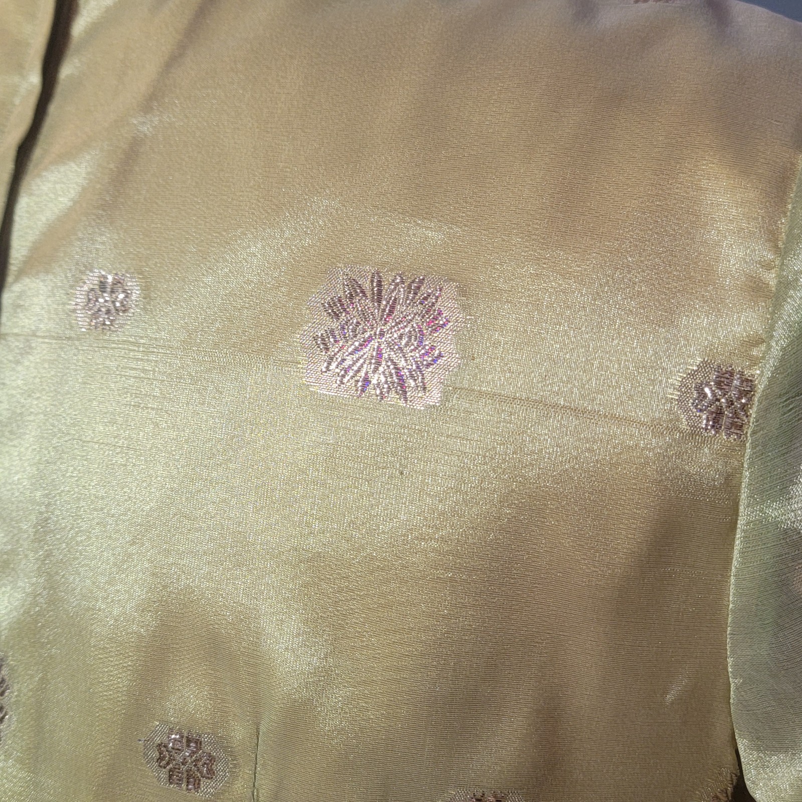 Vintage Lilli Diamond Pants & Dress Set Green & Gold Brocade