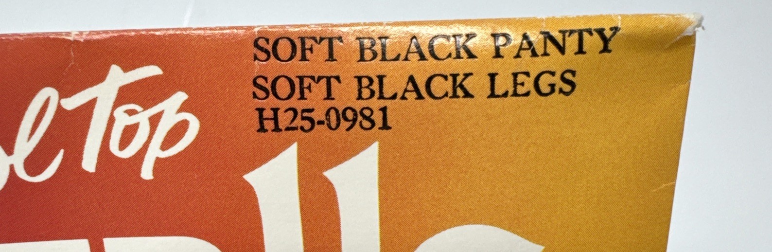 Vintage Coloralls Control Top Pantyhose(Size C-D Soft Black)Style 335 Sandalfoot