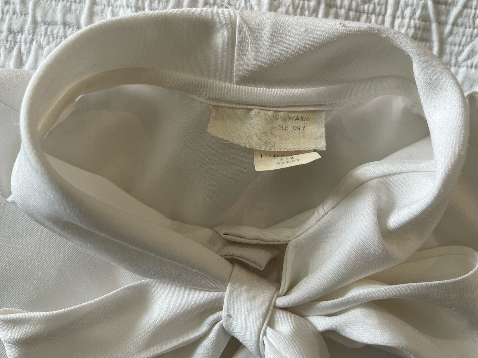 Vintage – Late 1980’s To Early 1990’s White Blouse – Size 12