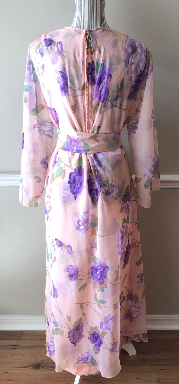 Vintage DON LUIS DE ESPANA Long Maxi Dress Shawl BOHO CHIC Spain SZ 18 L XL VTG