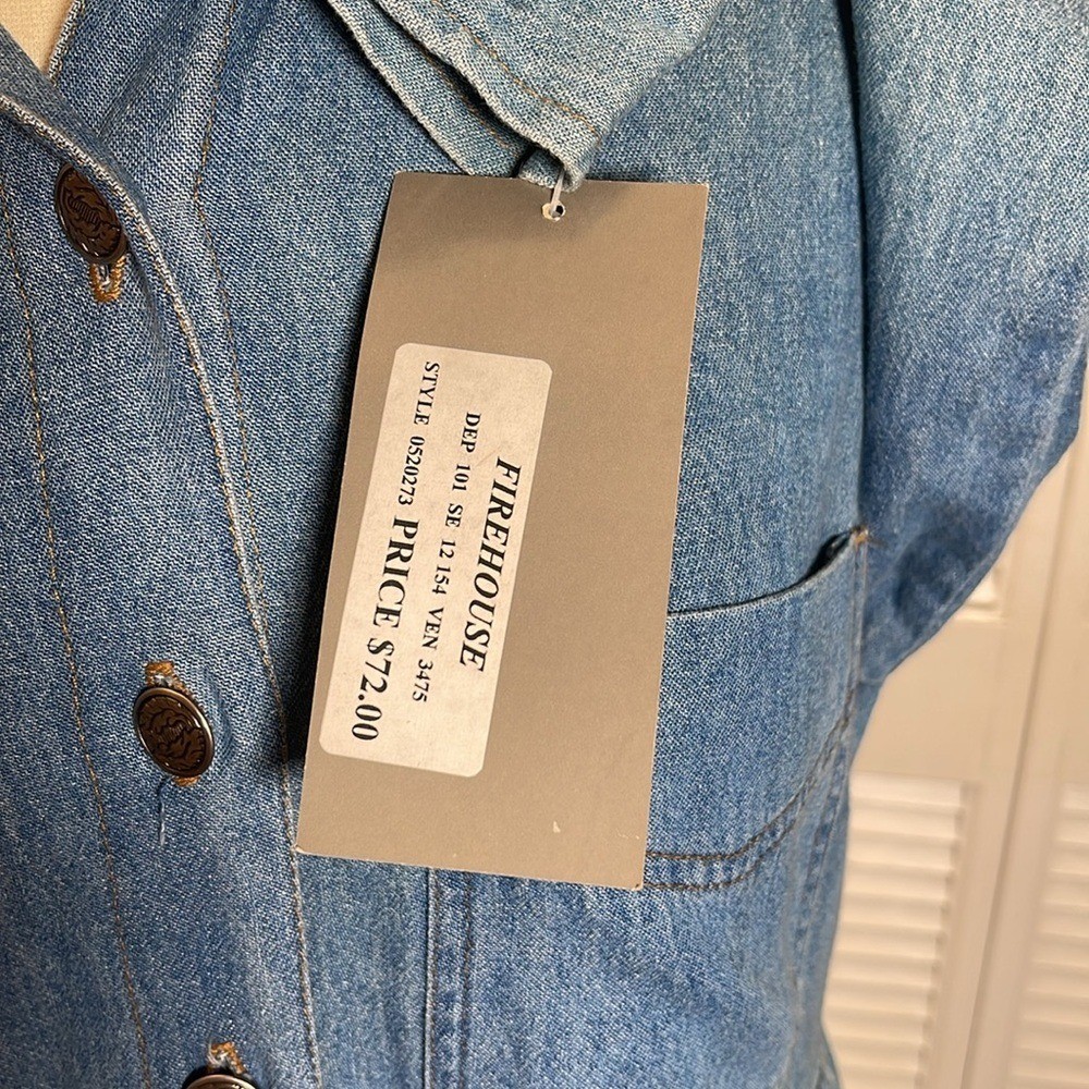 NEW. Vintage Studio, Denim Dress, M. Button up.