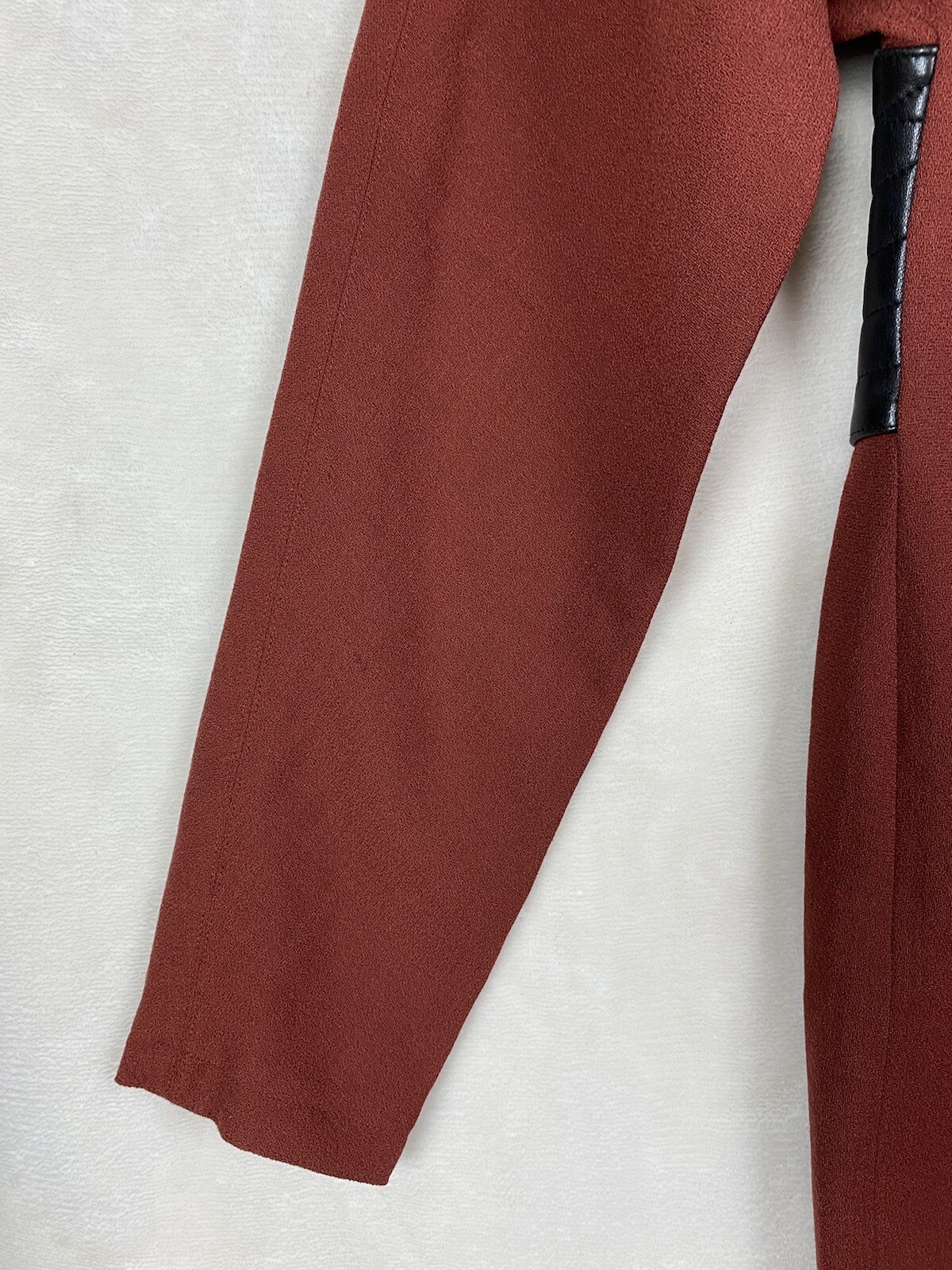 Vintage Caroma Andree Devlin Dress Womens 10 Maroon 100% Pure Wool Career Office