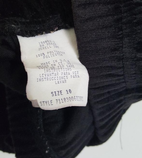 Victoria Morgan Velour 2 Piece White Tiger Jacket & Black Pants both in Size 10