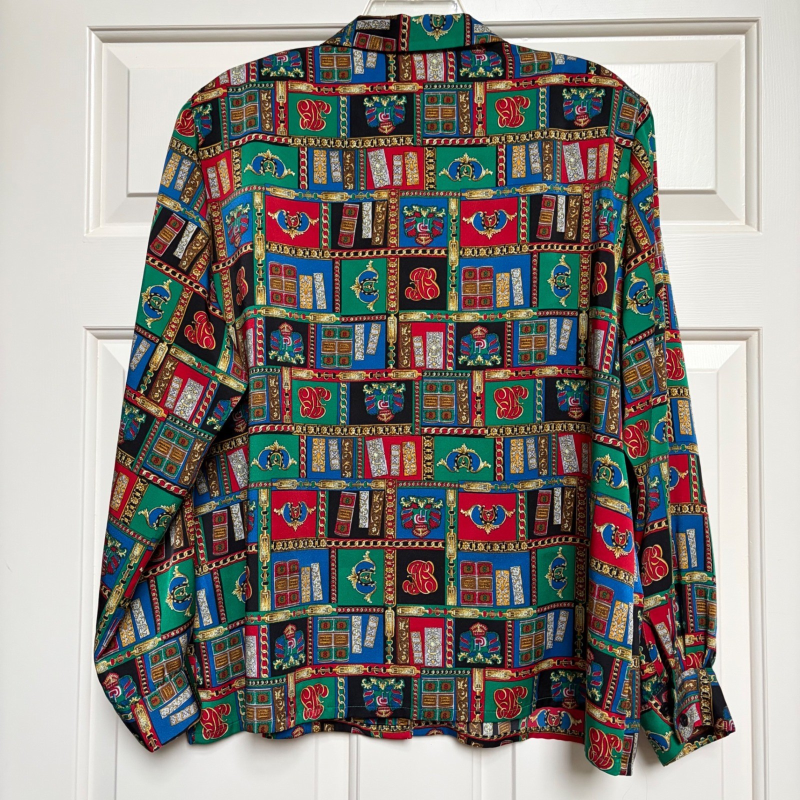 Pendleton Sophisticates Vintage Button Down Shirt Books 14 Library Crest Mobwife