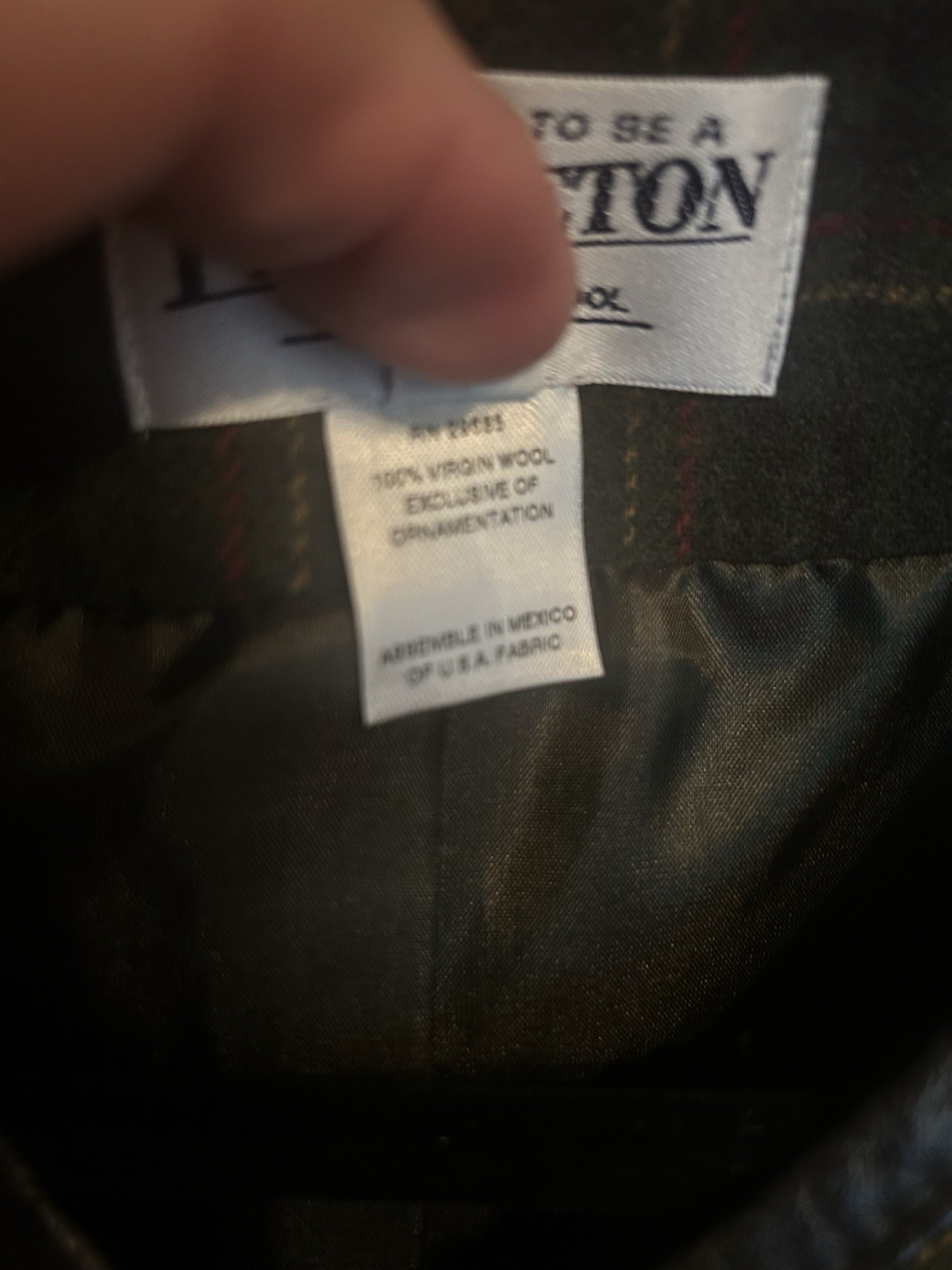 Vtg Pendleton Lined Wool Jacket Size 10 Petite Olive Plaid Tailored Classic