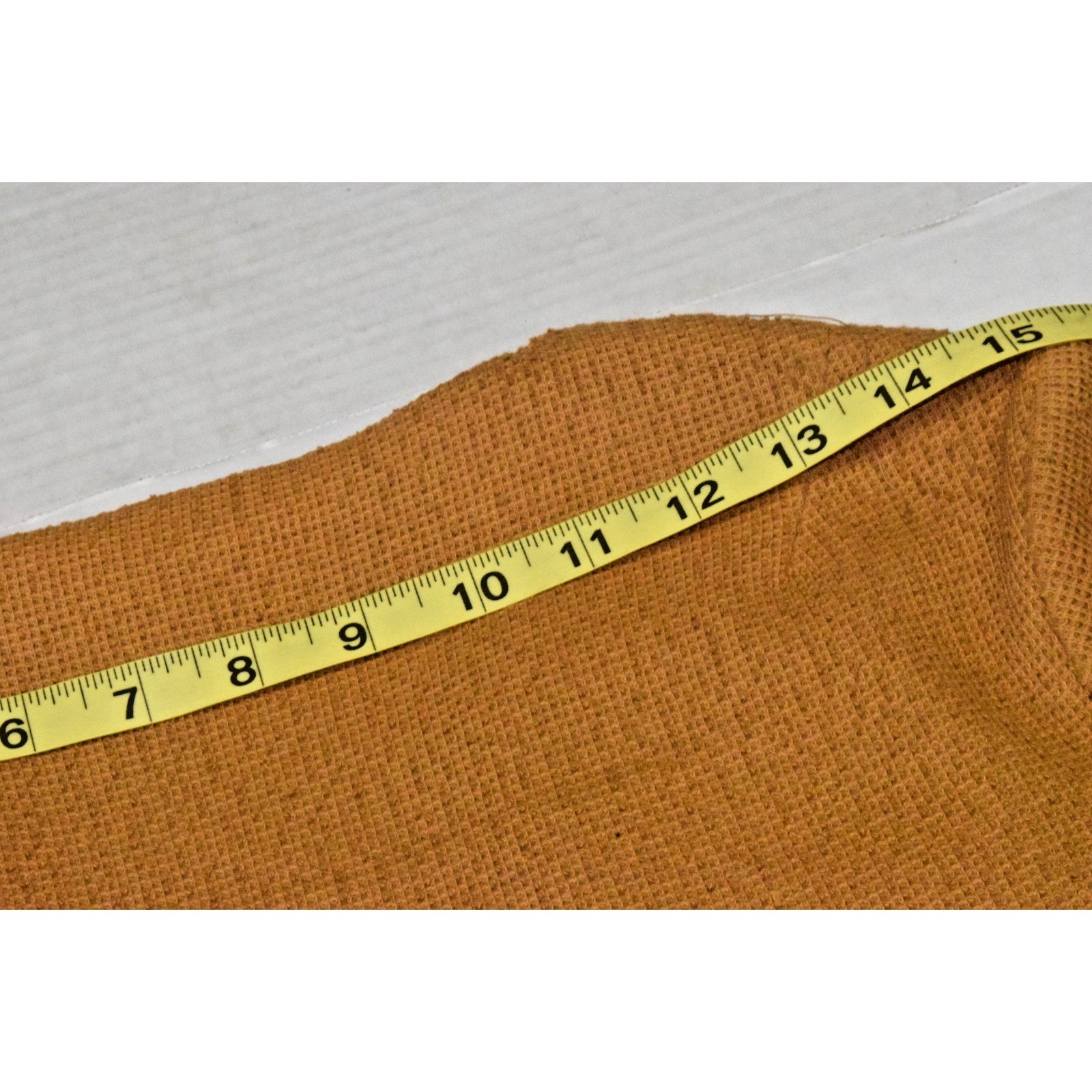 VTG Skirt Jacket Set Size S 60s Honey Brown Coarse Cotton Knit Union Made USA