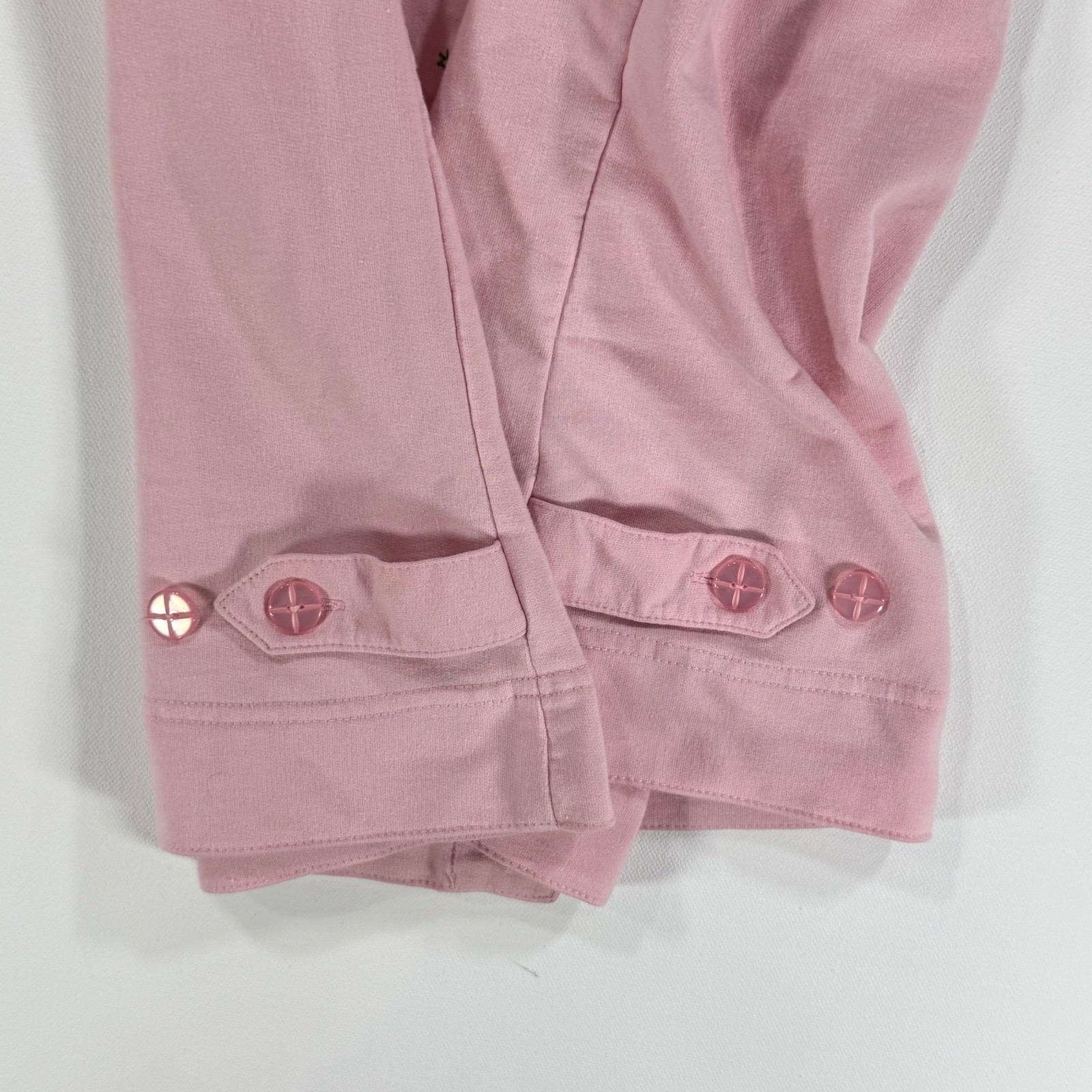VTG Links Frog Embroidered Vest Womens L Pink Cottagecore Whimsical Sweatshirt L