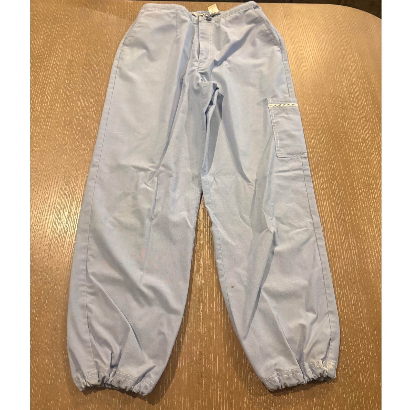 Vintage BLAST Womens Size 16 Light Blue Jacket Pants Set Casual 2 Piece Retro