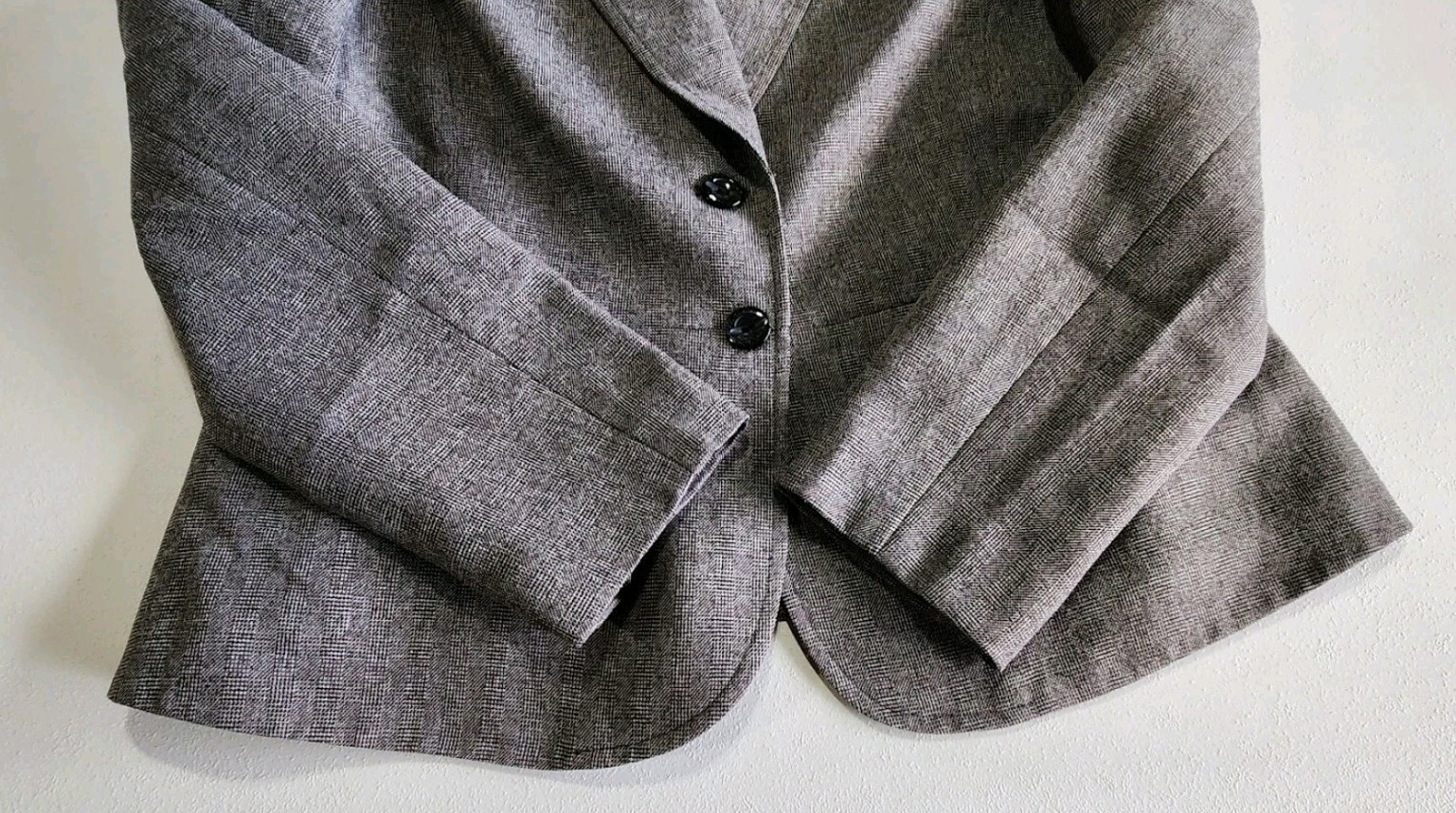 Vintage Evan Picone Womens Gray Lined Blazer Skirt Suit Set Size 10p – EUC