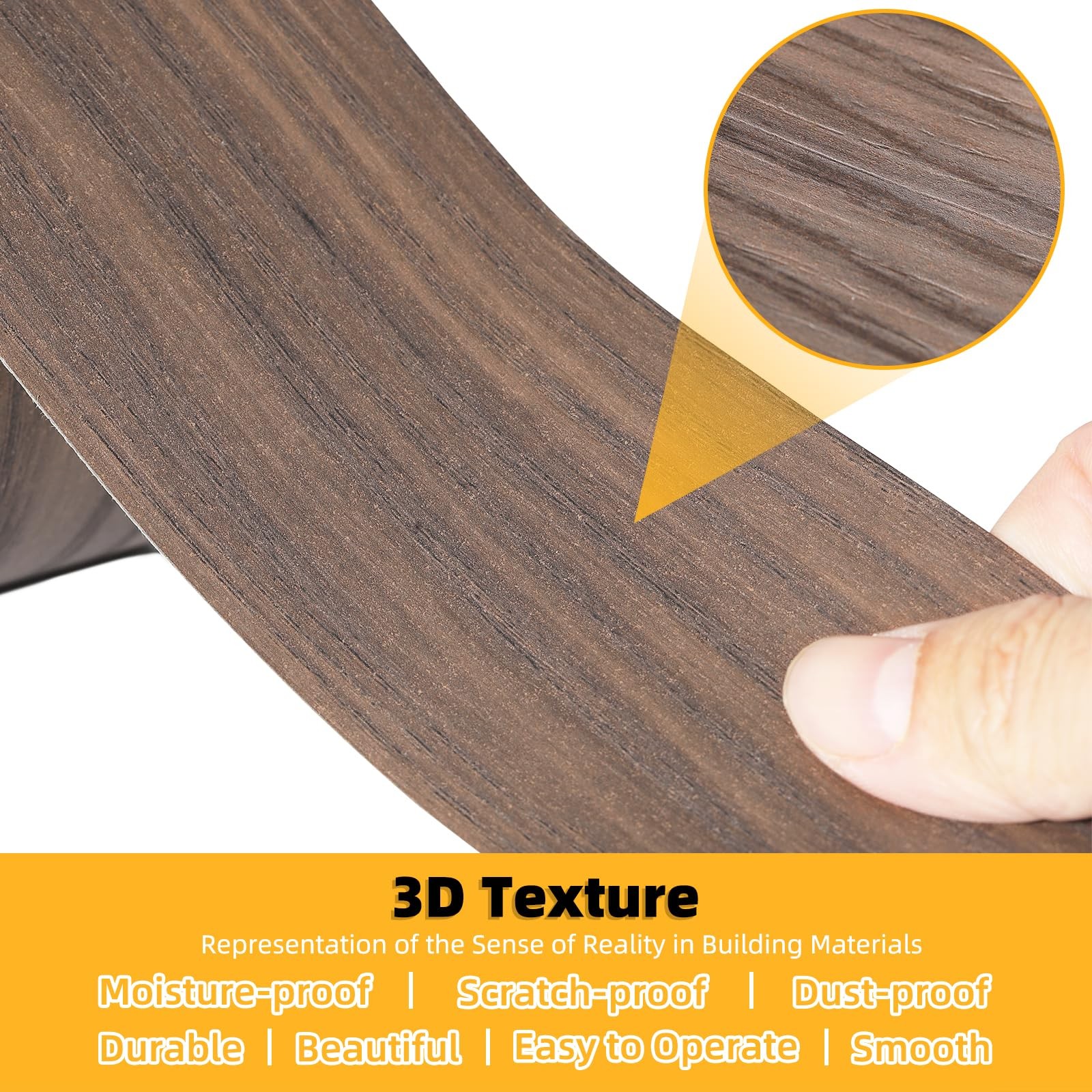 GSCIT Club Wood Grain Repair Tape 2.4″x100ft Self-Adhesive Walnut Furniture Fix