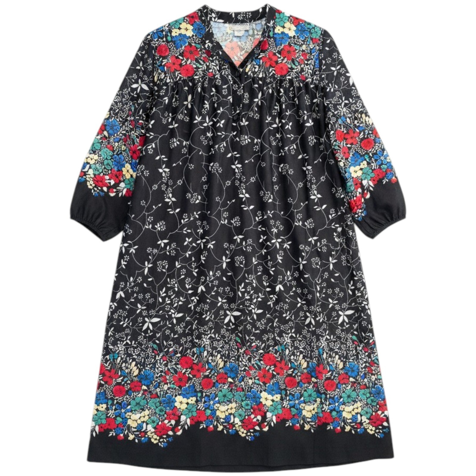 Vintage Jon Albert Floral Muumuu Dress Womens 16.5 70s 80s Whimsigoth Fairycore