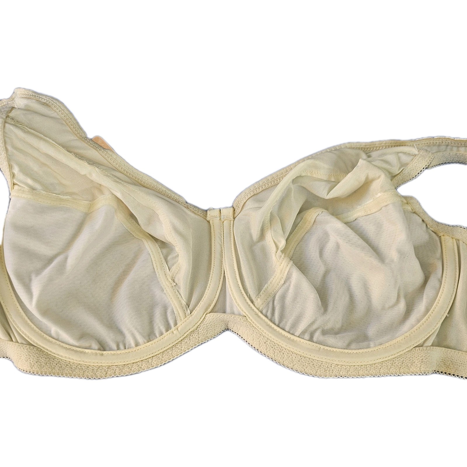 Vintage Bravissima Unlined Underwire Bra Womens Size 38DD White 80s New with Tag