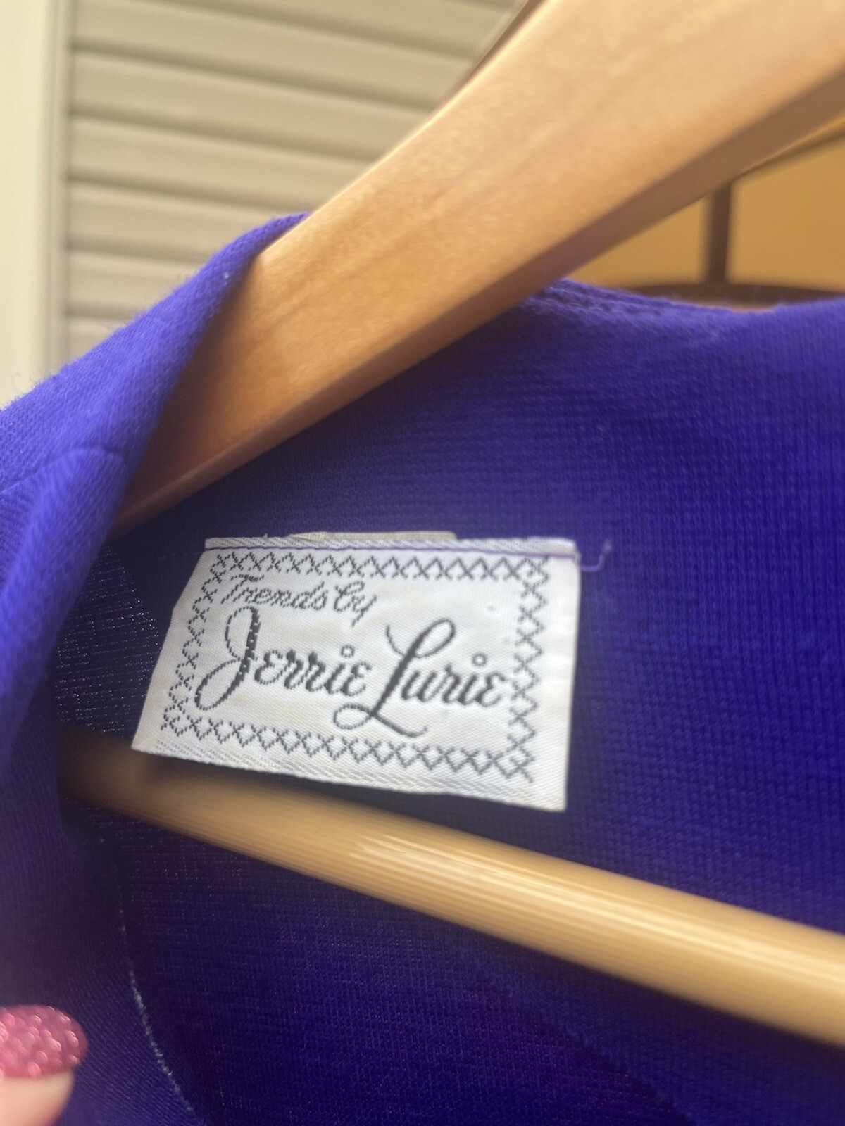 JERRIE LURIE 1960’S MAXI DRESS SIZE 12/14 LONG SLEEVE, BELT, COLOR BLUE