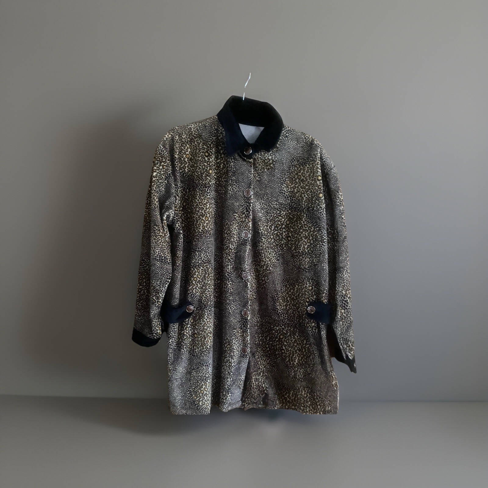 Vintage animal print swing oversized coat jacket soft L-XL perfect condition