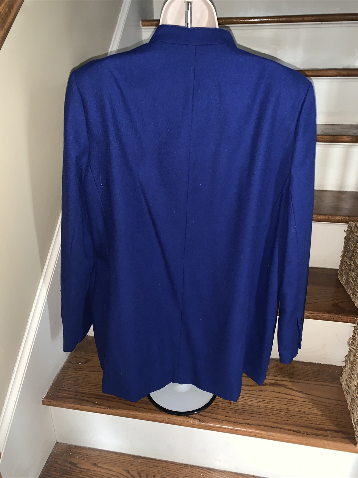 HARVE BENARD Vintage Royal Blue Blazer Lined Sports Dress Jacket Sz 16 ❤️tw11j55