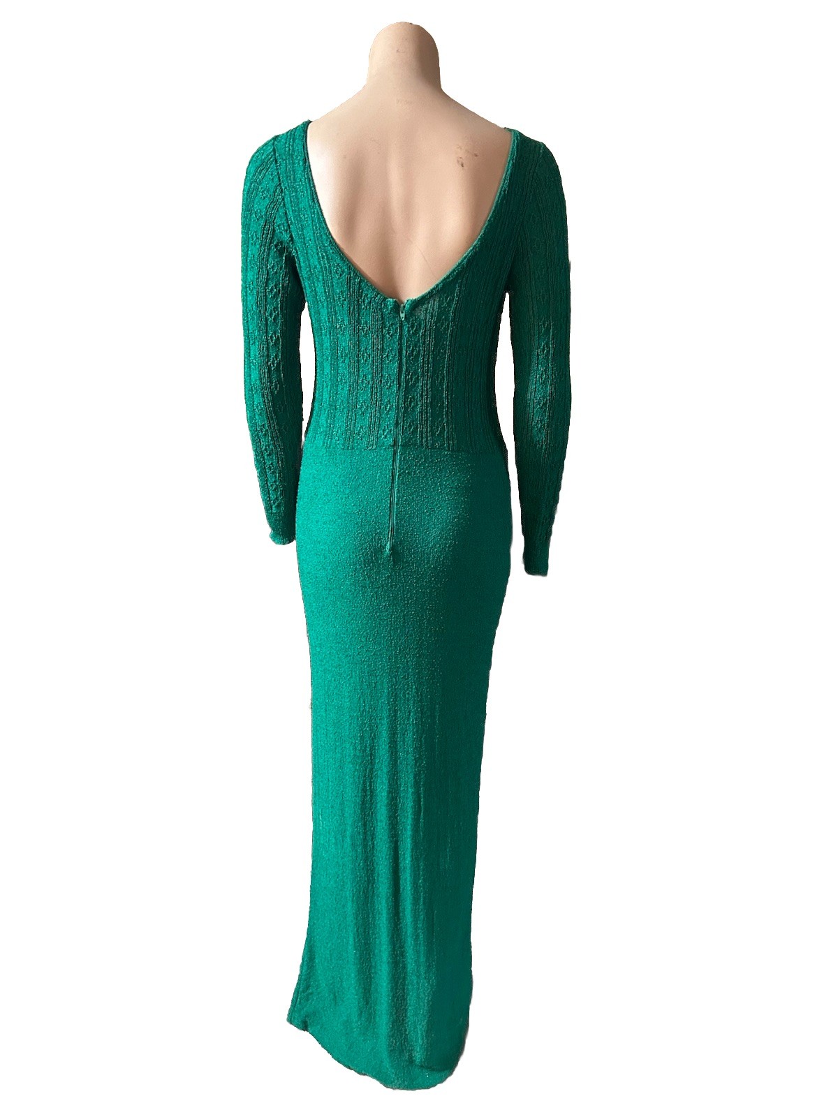 Saks Fifth Ave Vintage Green Knit Dress