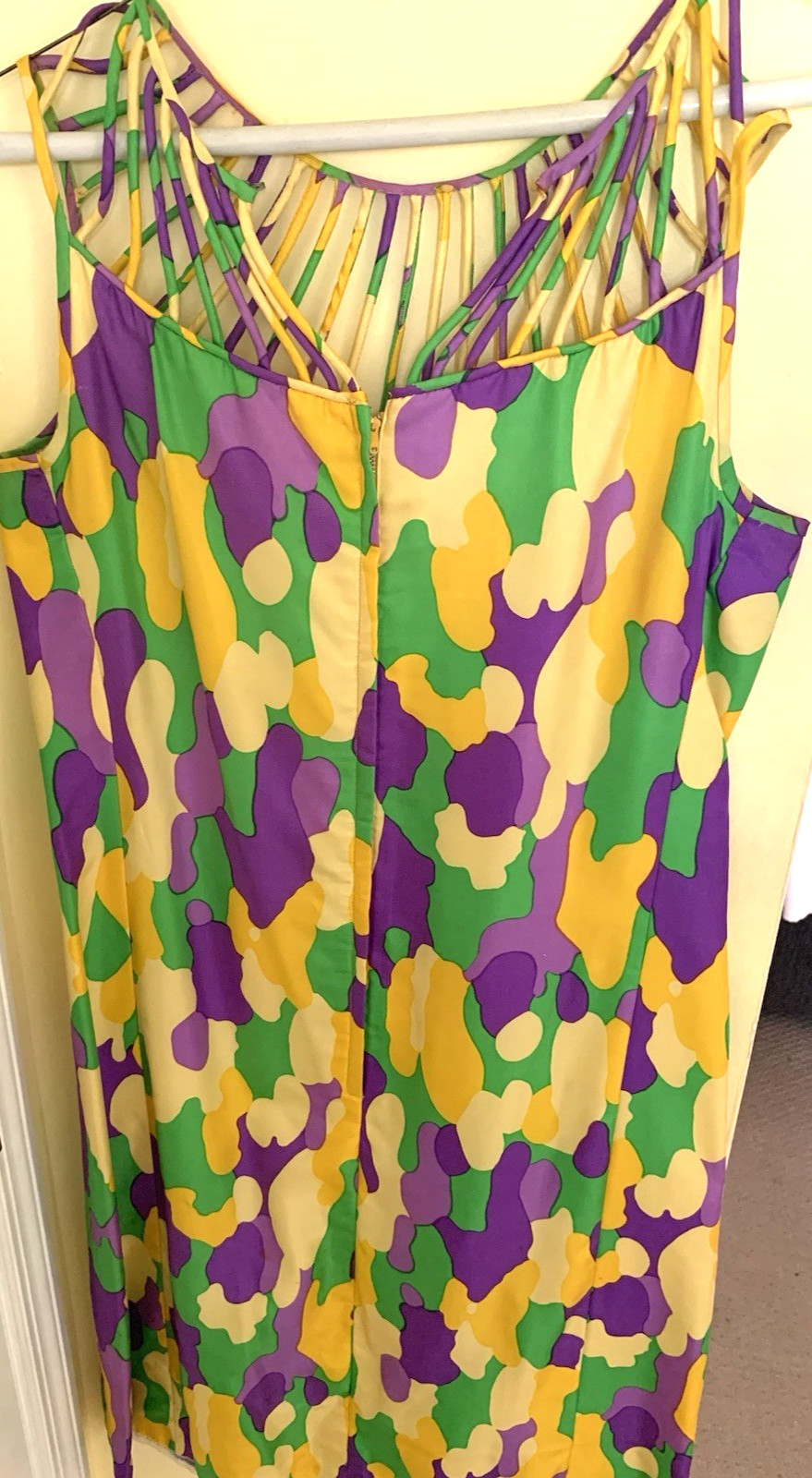 Vintage Lilly Pulitzer Silk Cotton Shift Dress Woven Lattice Neckline Sz 12