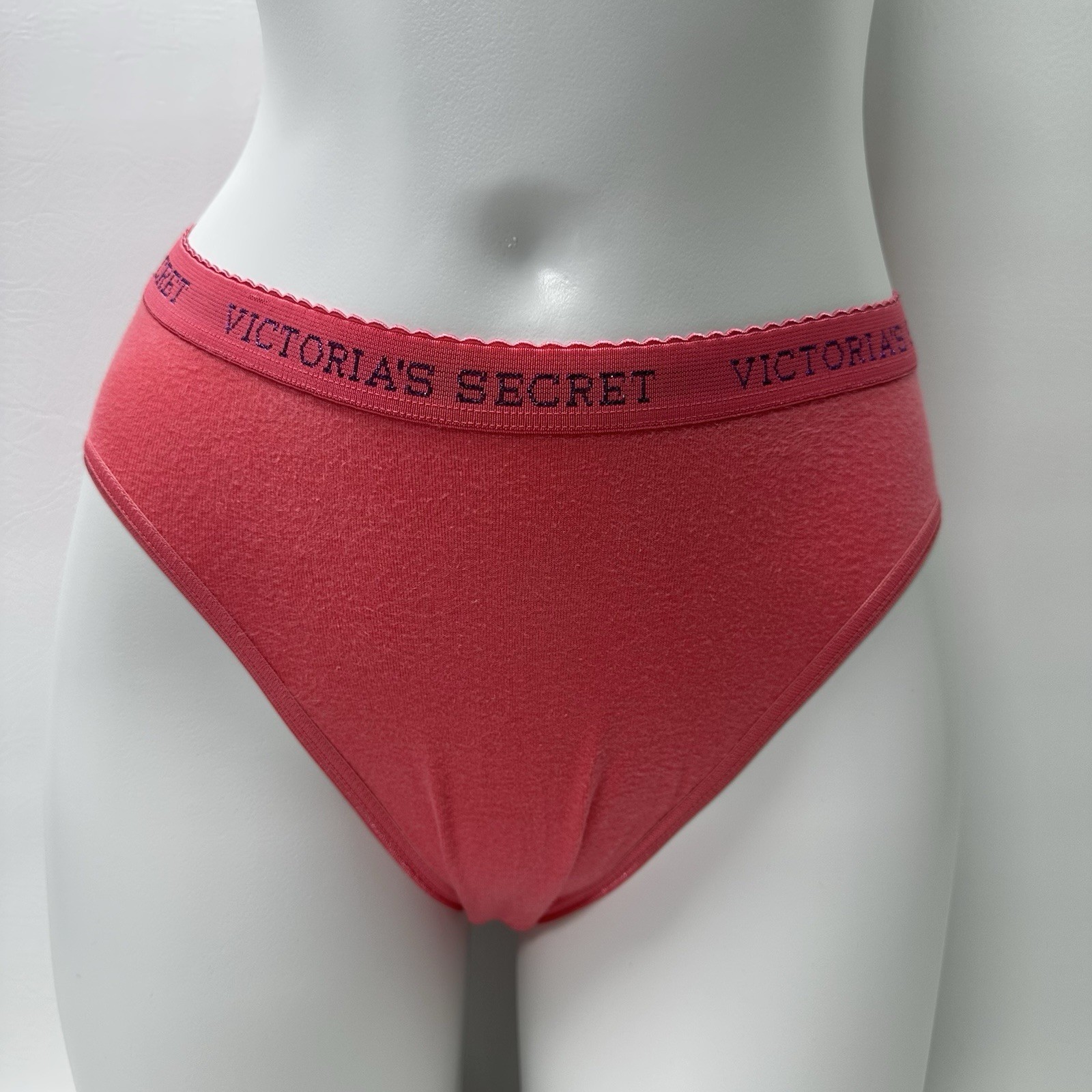 Vintage Victoria’s Secret Pink Signature 100% Cotton Brief Panties Sz S Y2K 2003