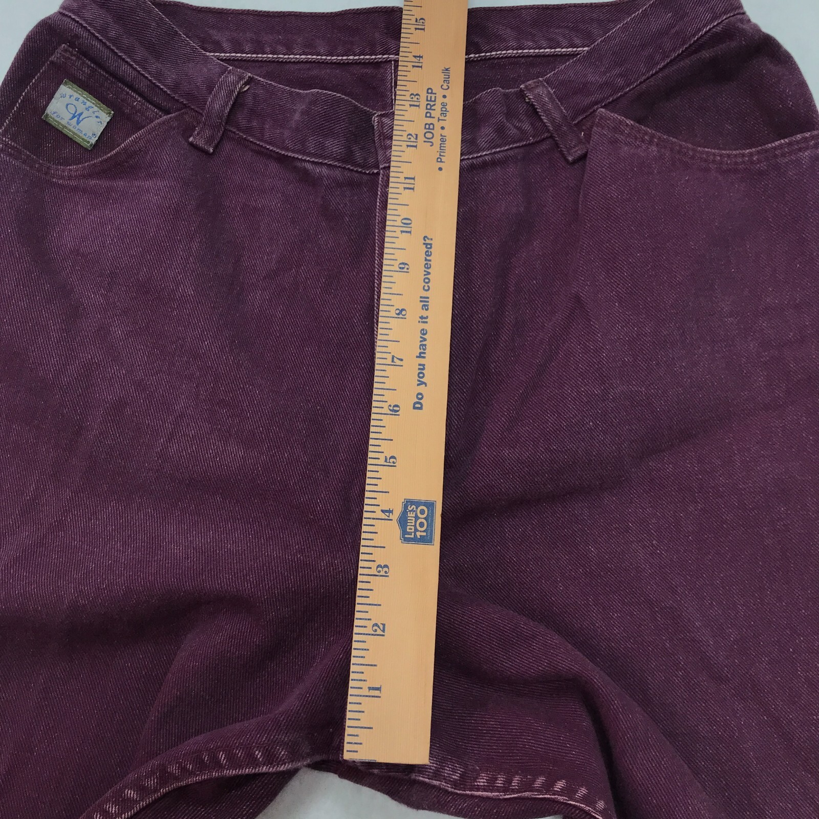 Vintage Wrangler For Her Jeans Womens 16 (30×28.5) Purple Faded Mom Tapered USA