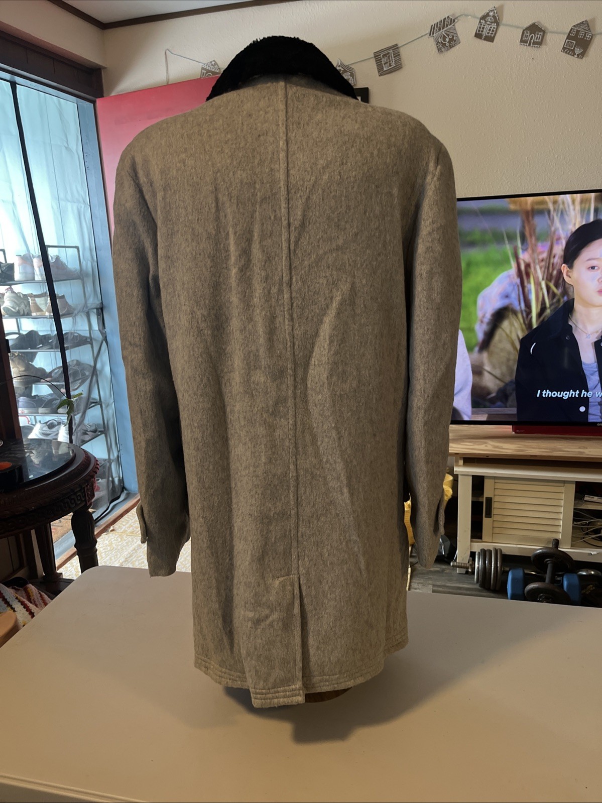 New W/Tags 1960s Borg Coat Acrilan Faux Fur Women’s Size 12 42 Chest Made In USA