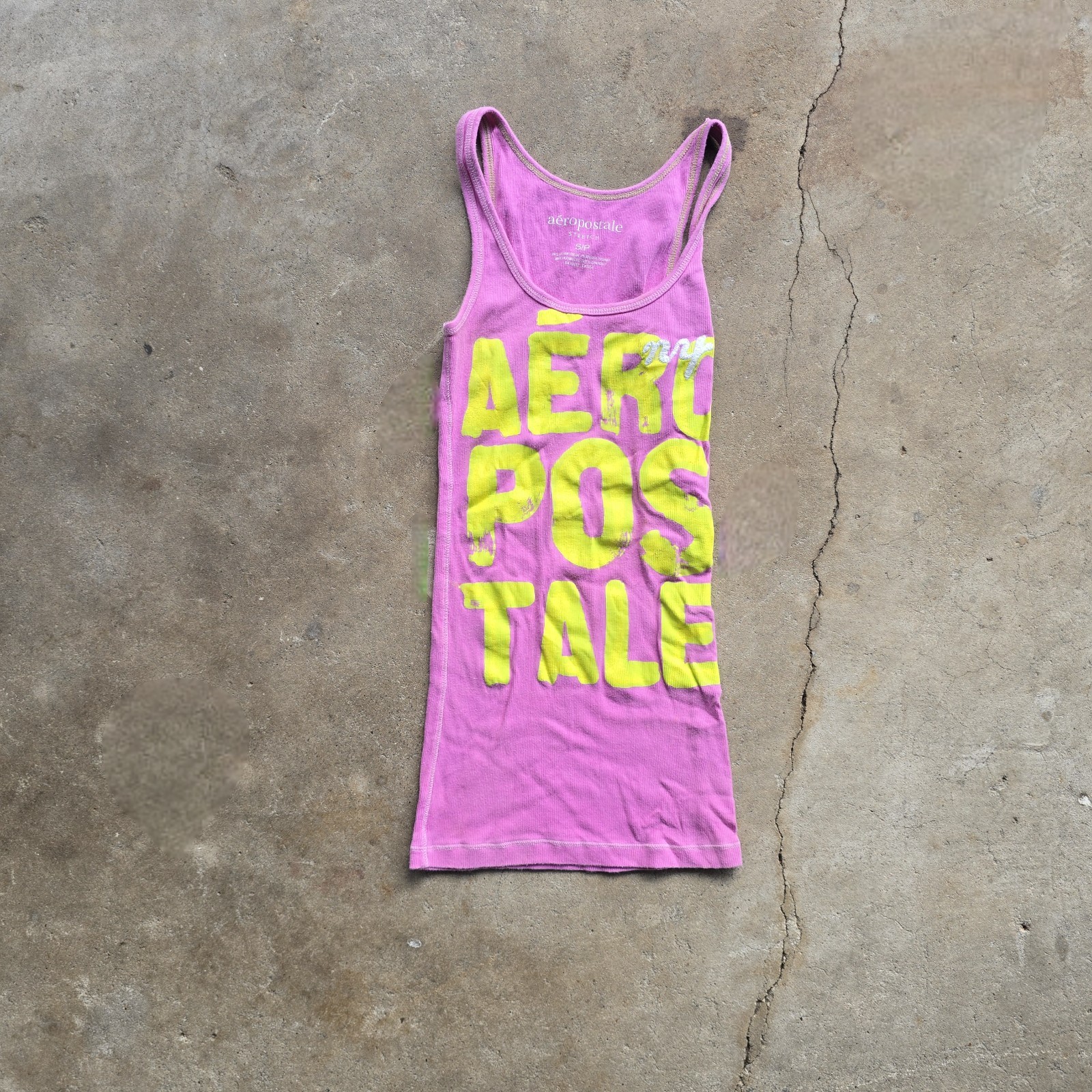 Y2K Aeropostale Big Spell Tank Top Vintage aero M Pink