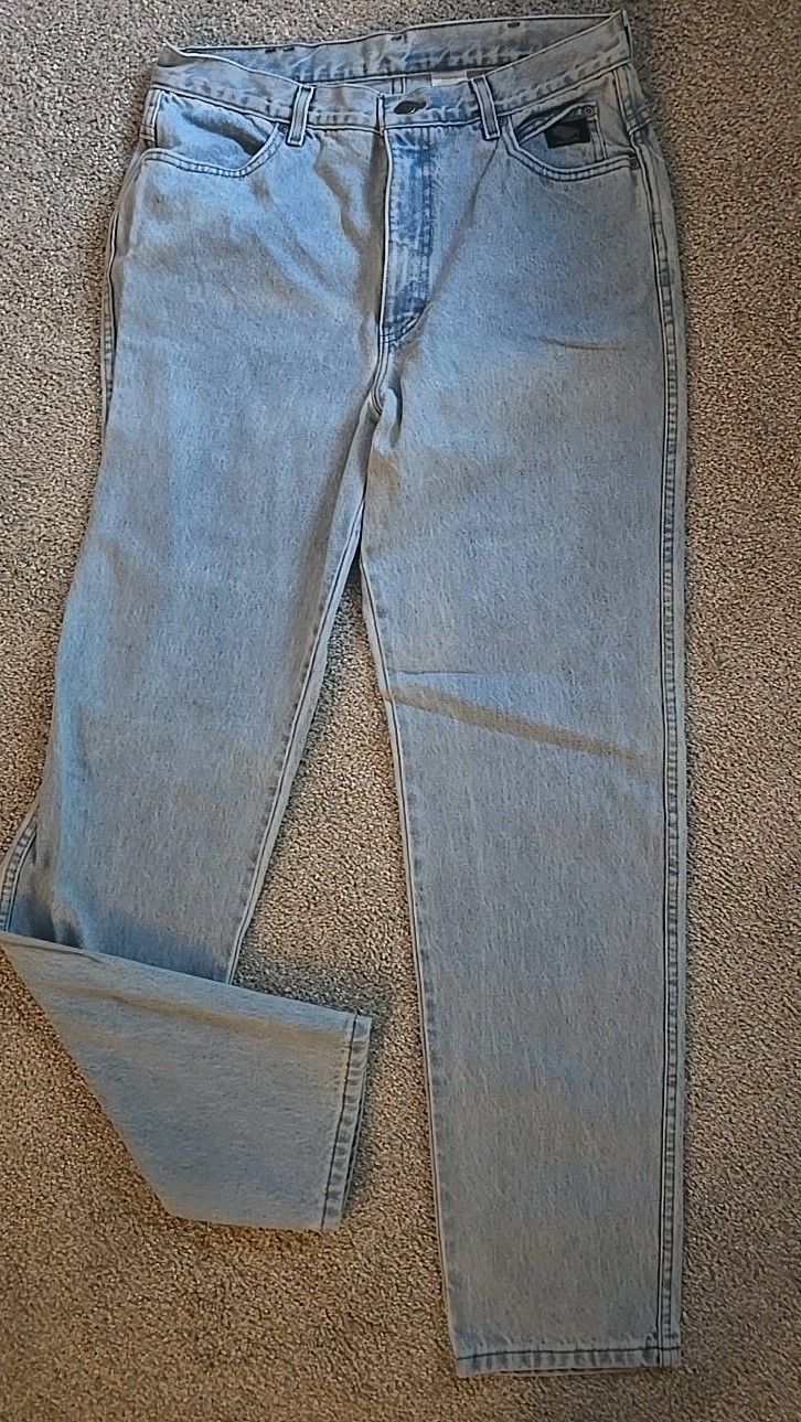 Vintage 90s Harley-Davidson Jeans Womens Size 14 Long 34×35 Denim Made USA Biker