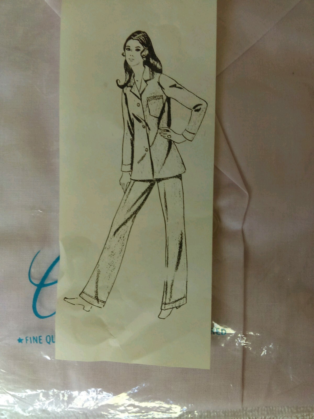 Vtg Carole 2 Piece Pajama Set, Sz 40