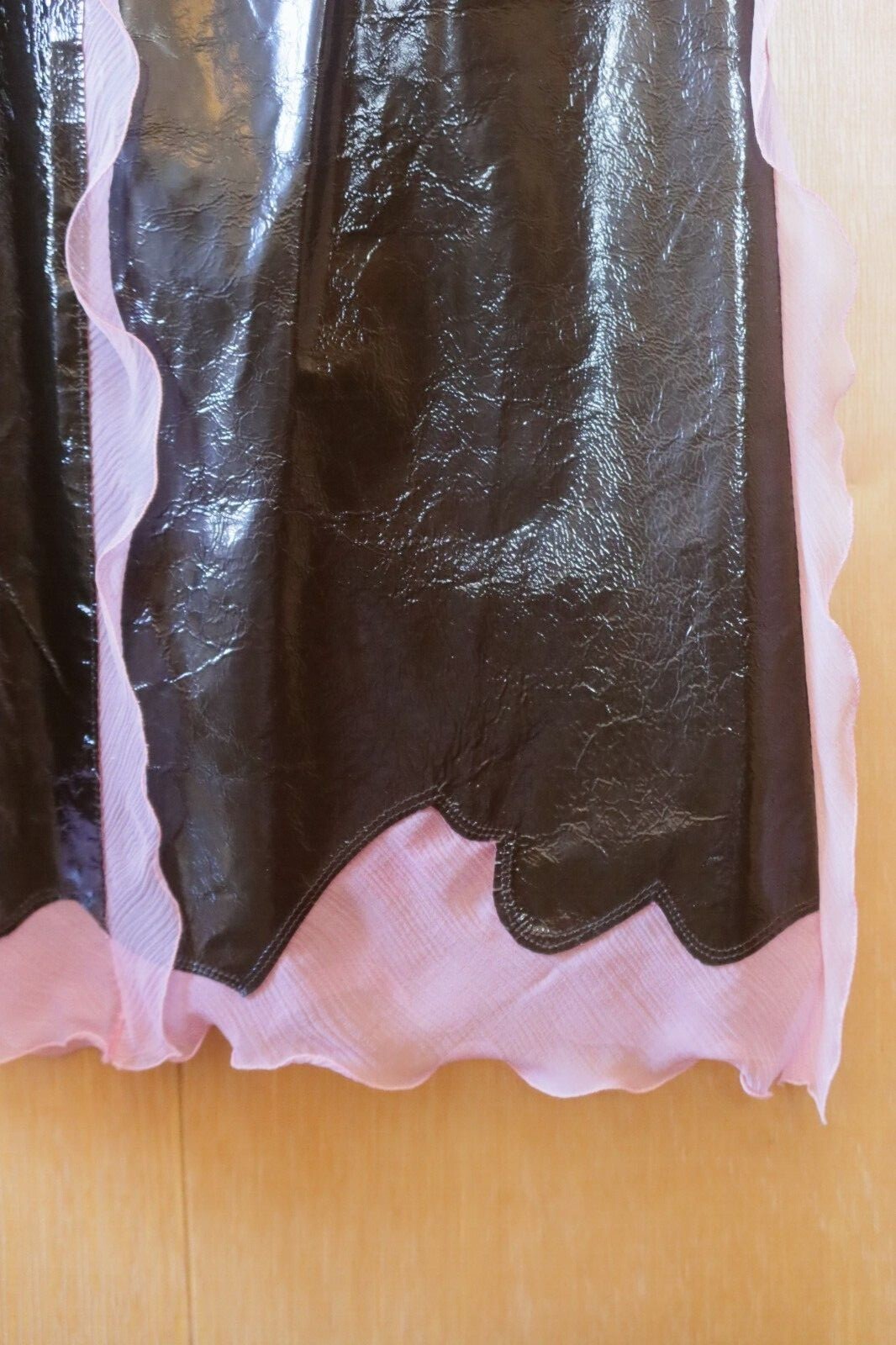 RARE Never Worn S/S 2000 Vintage Fendi by Karl Lagerfeld Patent Leather Suit 38