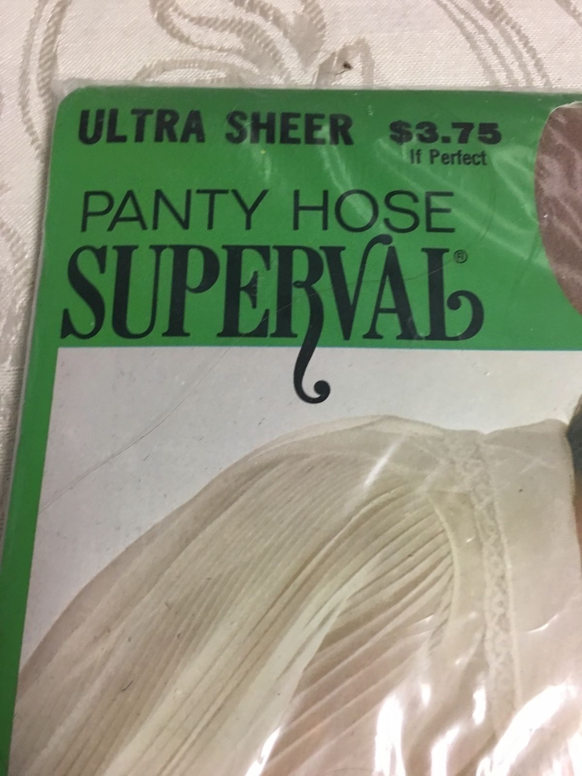 Vintage Superval pantyhose panty hose size A Taupetone Sheer Petite Sexy