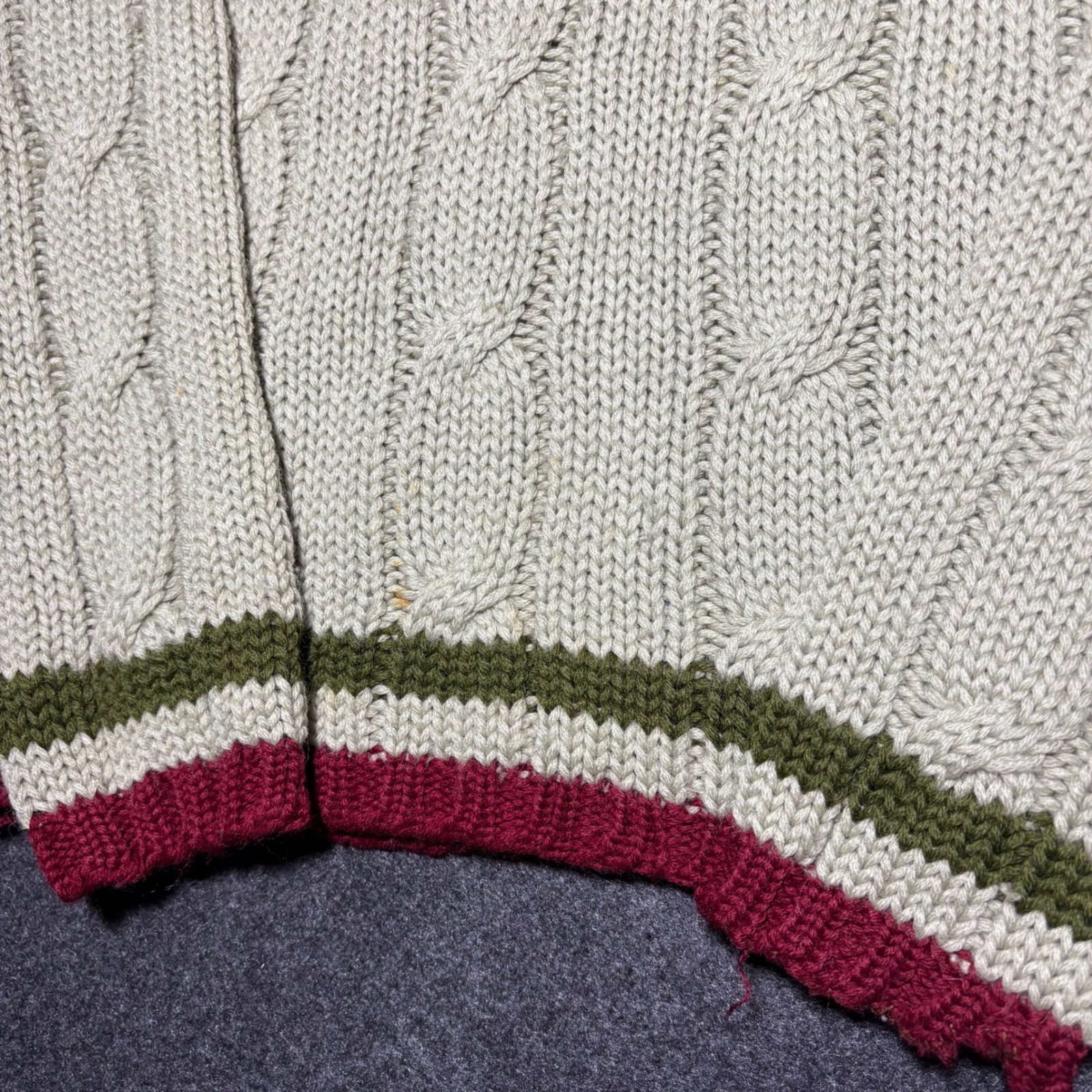 Vintage Evan Picone Sweater Cable Knit 100% Wool V-Neck Women’s Large 50’s 60’s