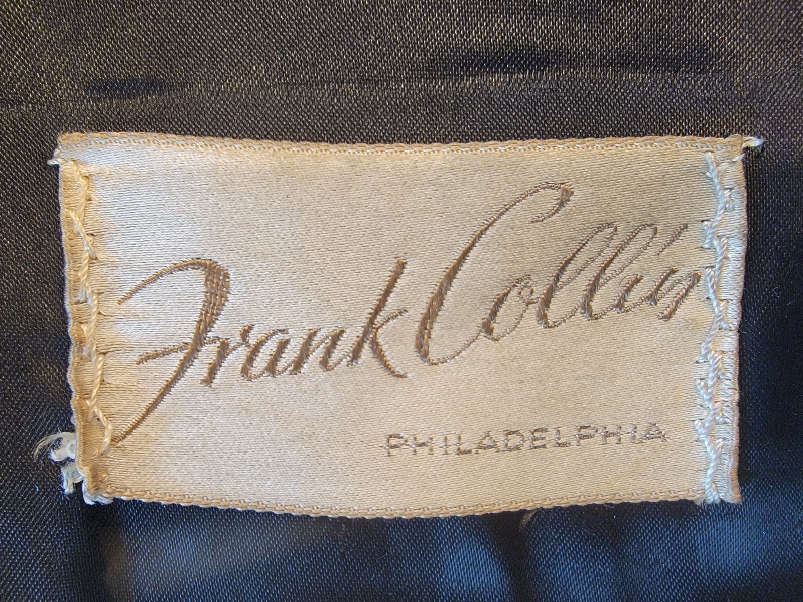 Vintage 1950s Black Persian Lamb Wool Jacket by Frank Collins, Philadelphia