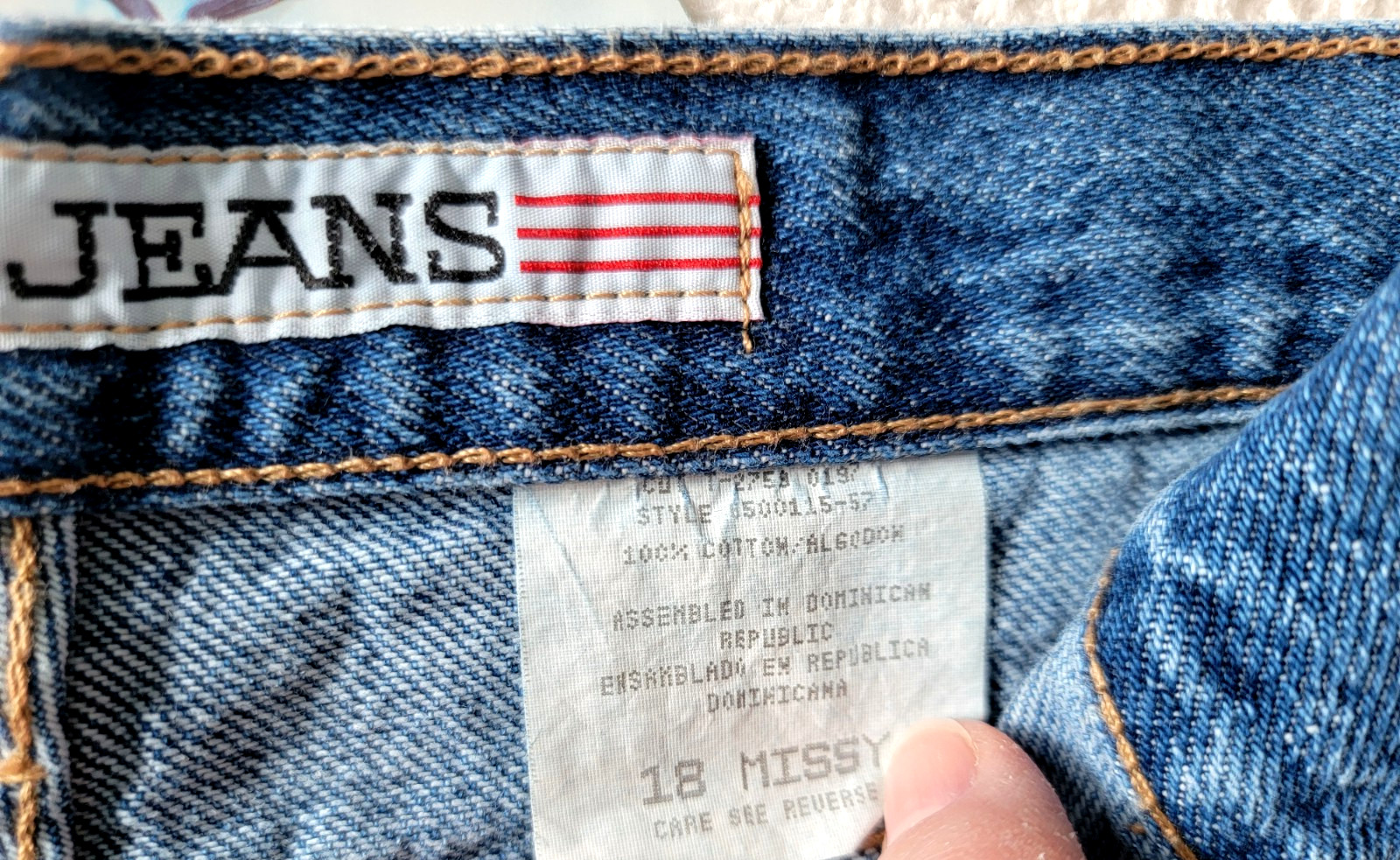 Vintage ZENA Sapphire Denim Jean Shorts Size Missy 18 Mom Grandmacore 80s 90s