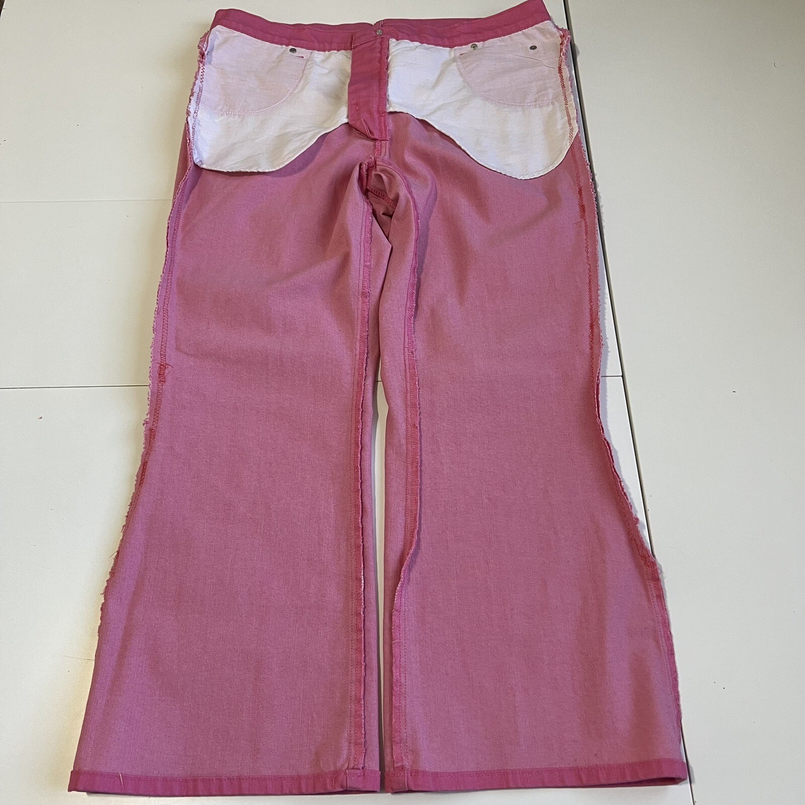 Vtg L.A.Blues women stretch Jean 36X28 Tailored HighRise Flared 70s Hippie Retro