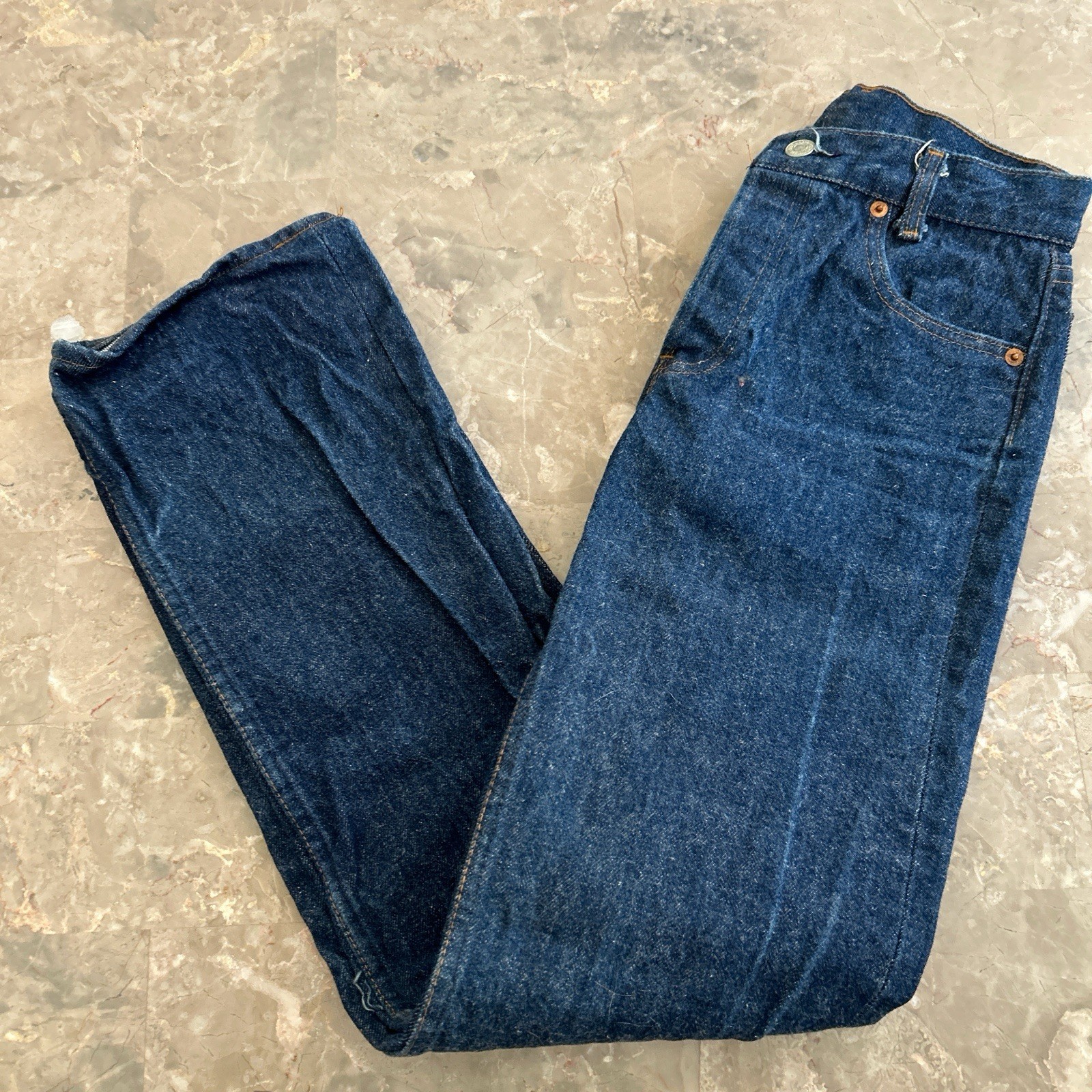 Vintage 1983 Levi’s 701-0117 Jeans USA 26×33 Fits 25×30 Dark Wash