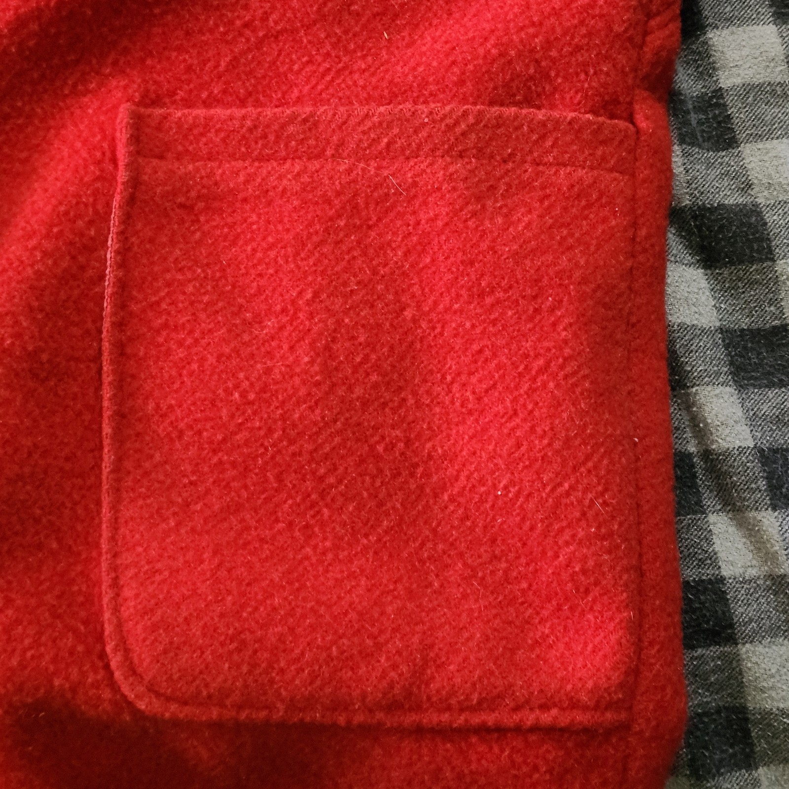 Vintage Women’s Red Wool Blend Coat Jacket Size M EU 40 Snap Front Germany