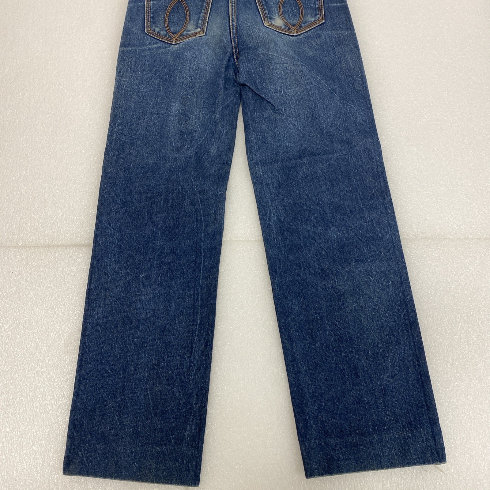 1980s Vintage 2022 Denim Jeans 5 pockets Hemmed 30×29