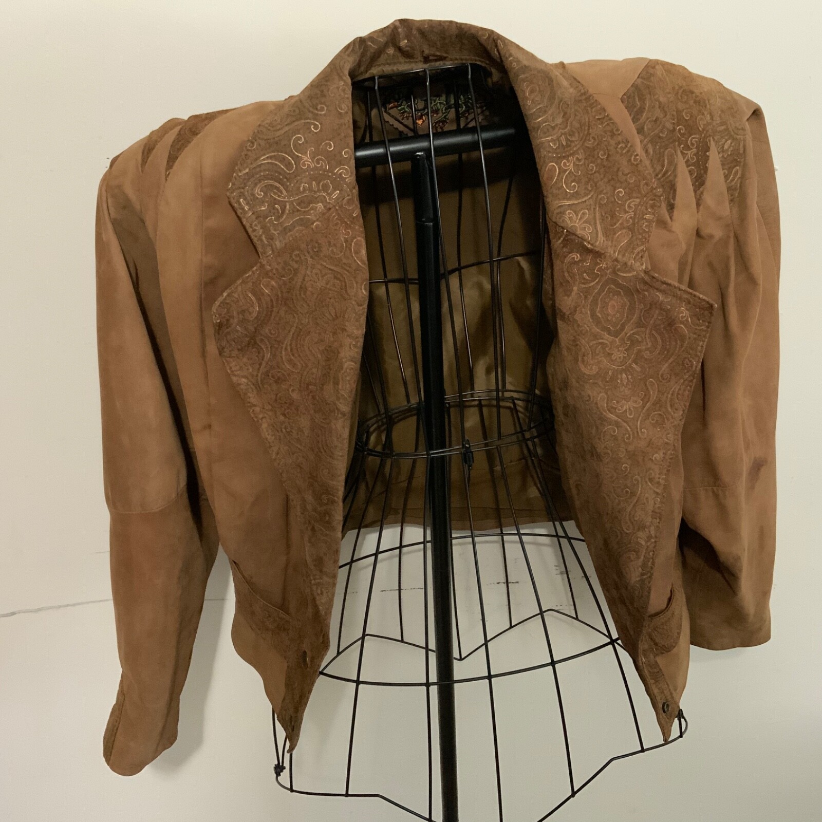 VTG 90s G-III Leather Fashions Cropped Jacket Brown SZ M
